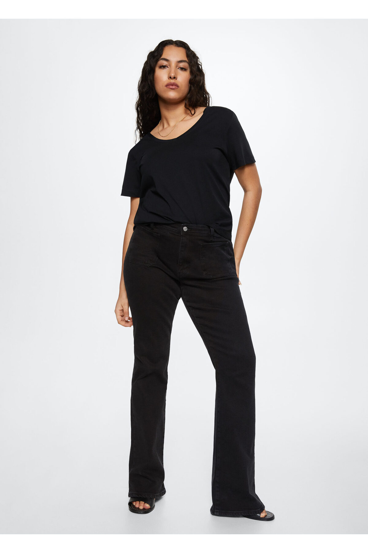 تیشرت مردانه مشکی منگو | 37000007 اورجینال - تصویر 7