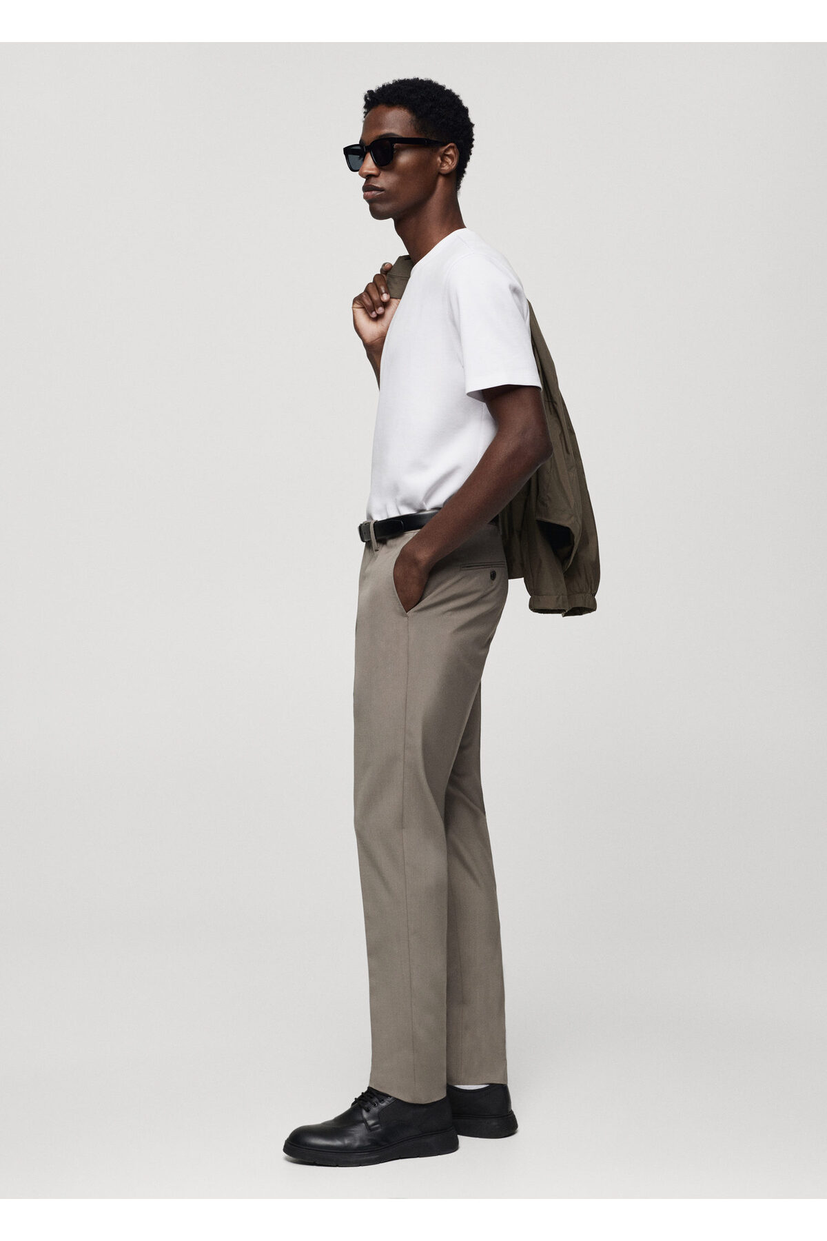 تیشرت مردانه سفید منگو | 77056001 اورجینال - تصویر 4