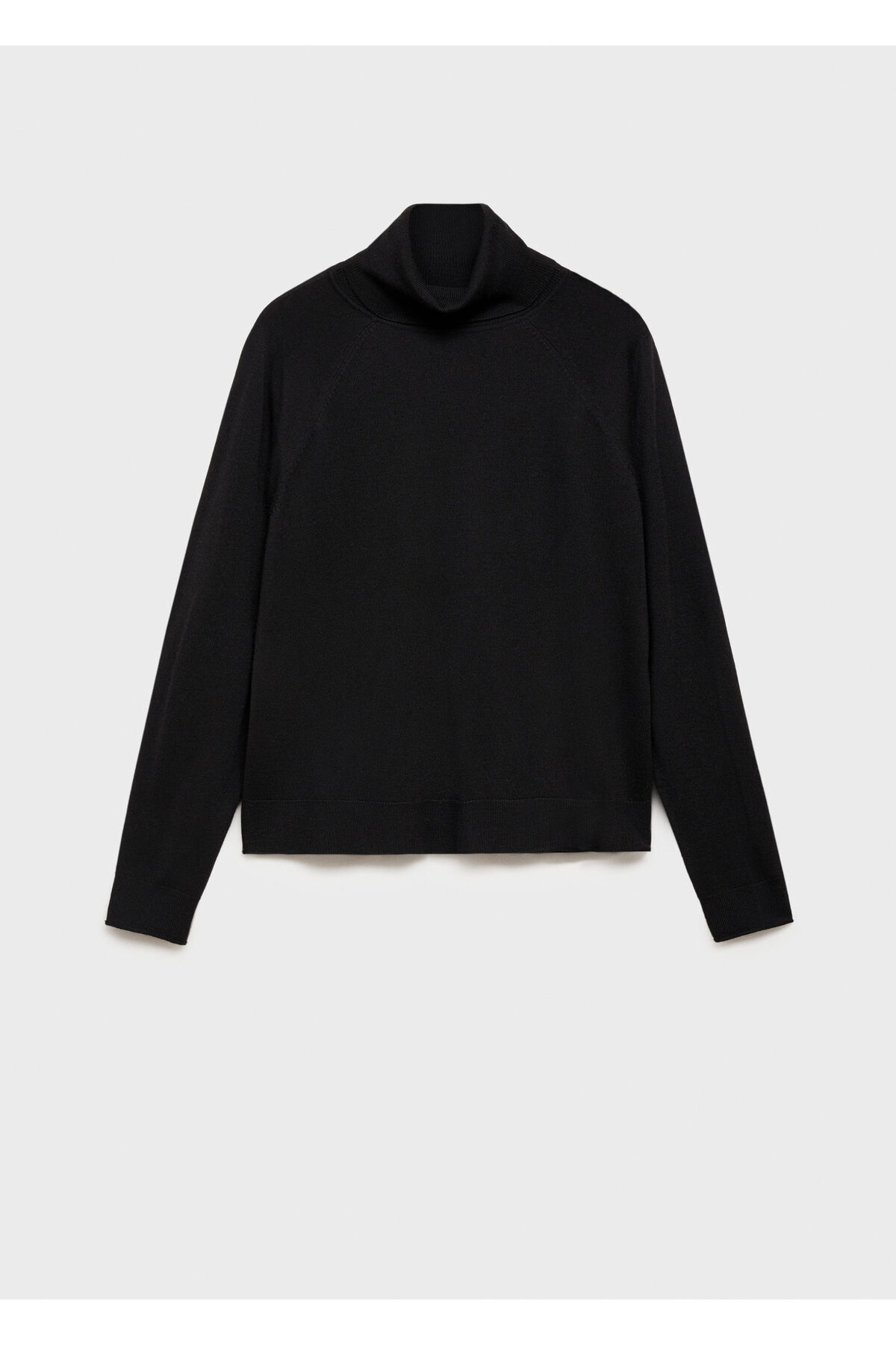 بافت و پلیور زنانه مشکی منگوMANGO | 77088264 اورجینال - تصویر 3