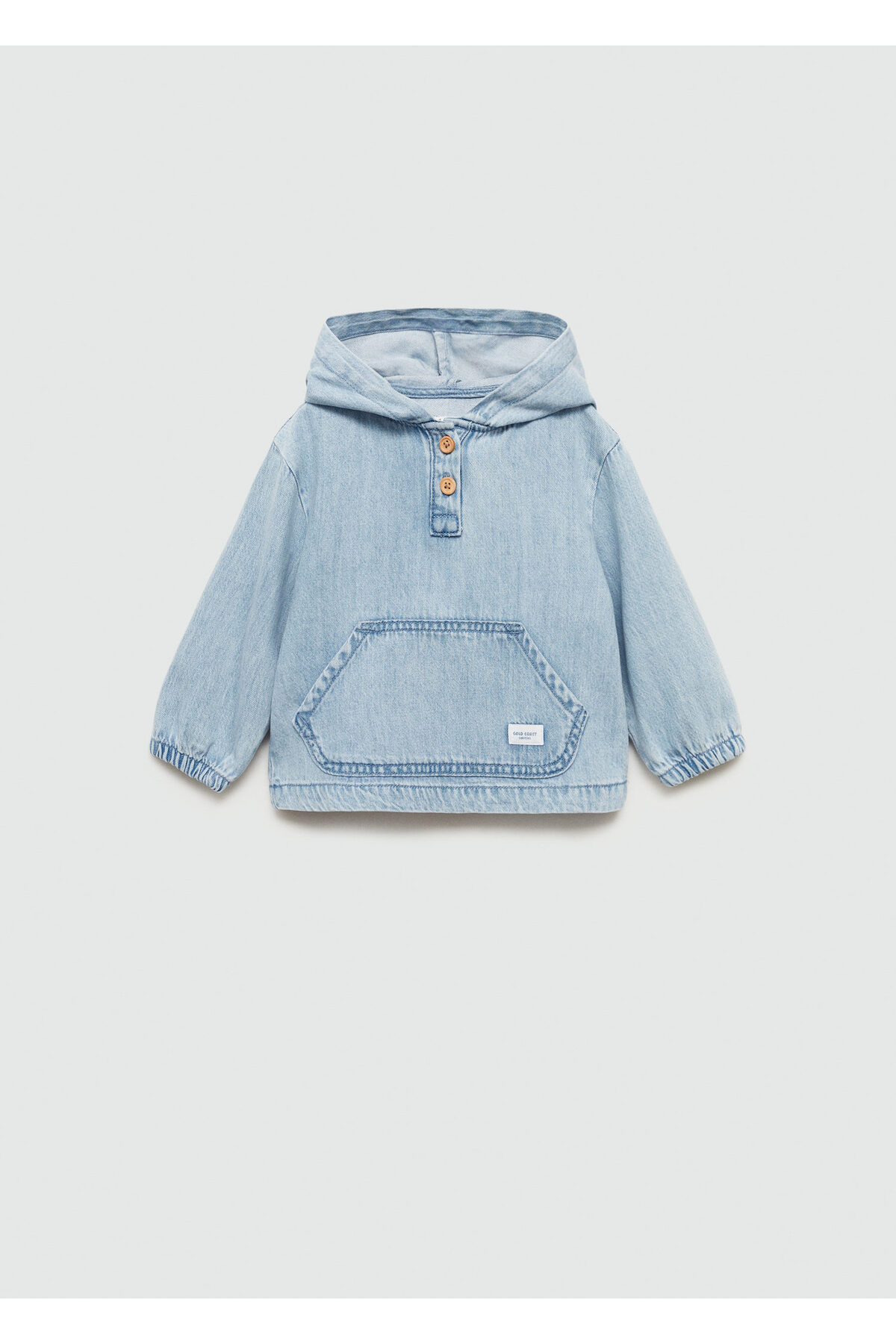 ژاکت جین با جیب کانگورویی  ژاکت جین با جیب کانگورویی