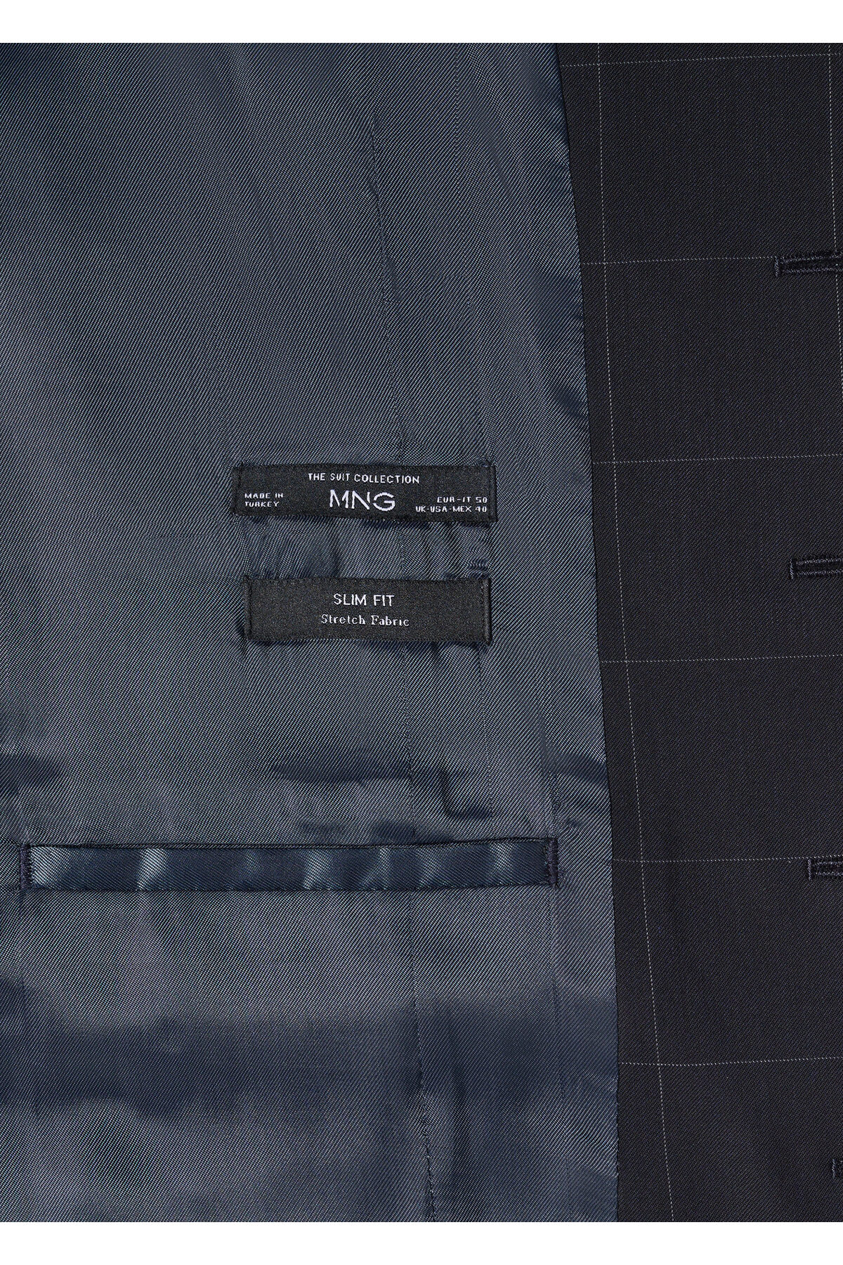 ژاکت مردانه آبی منگو | 47001176 اورجینال - تصویر 5