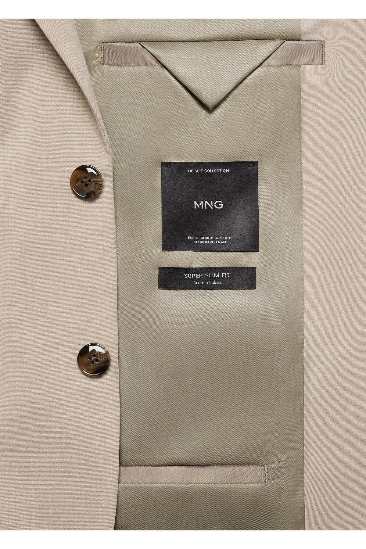 ژاکت مردانه بژ منگو | 67015987 اورجینال - تصویر 6