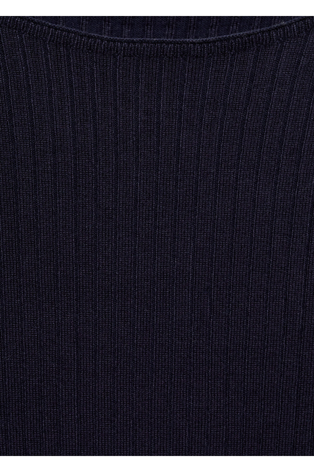 بافت و پلیور زنانه آبی سرمه ای منگوMANGO | 77054034 اورجینال - تصویر 6