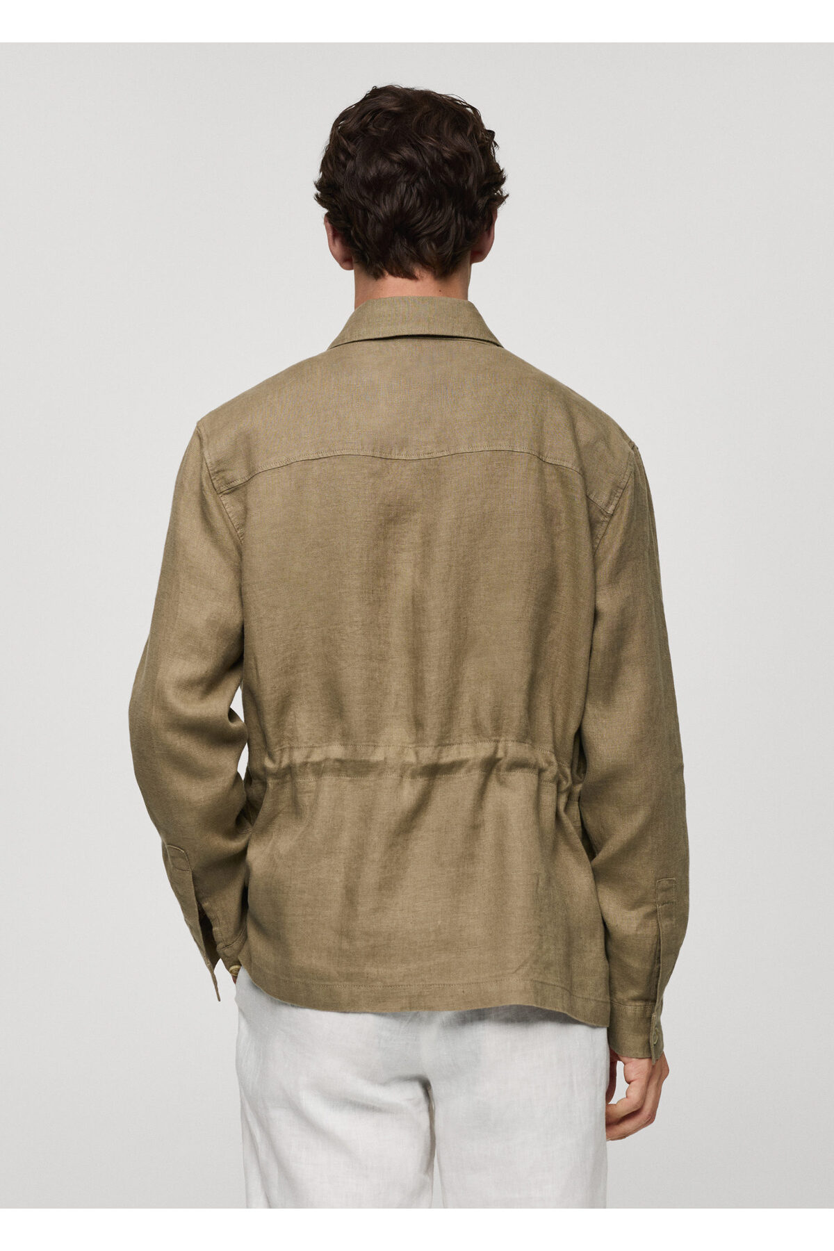 کت MANGO اورجینال مردانه برند مانگو 77010568 KHAKI Men's Jacket 77010568 - تصویر 7