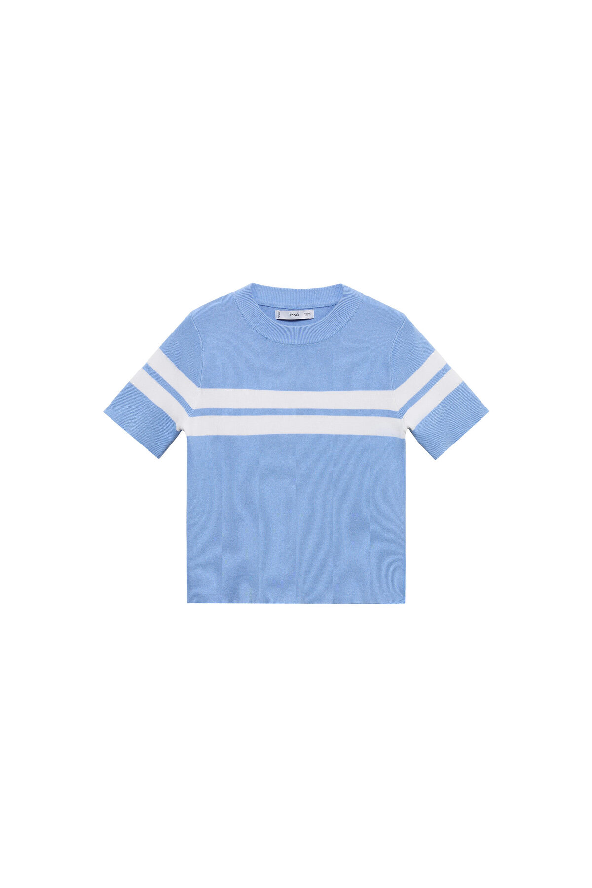 بافت و پلیور زنانه آبی منگوMANGO | 77012920 اورجینال - تصویر 2