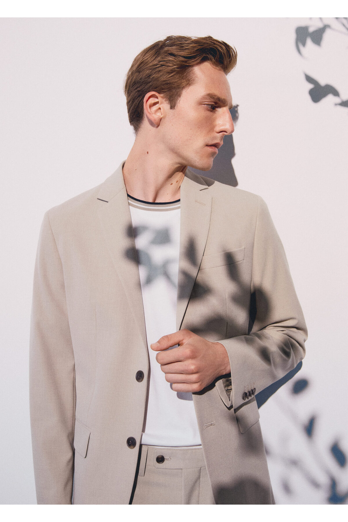 ژاکت مردانه بژ منگو | 57140550 اورجینال - تصویر 8