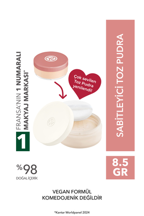 Yves Rocher Sabitleyici Toz Pudra-Vegan-8.5g-70328