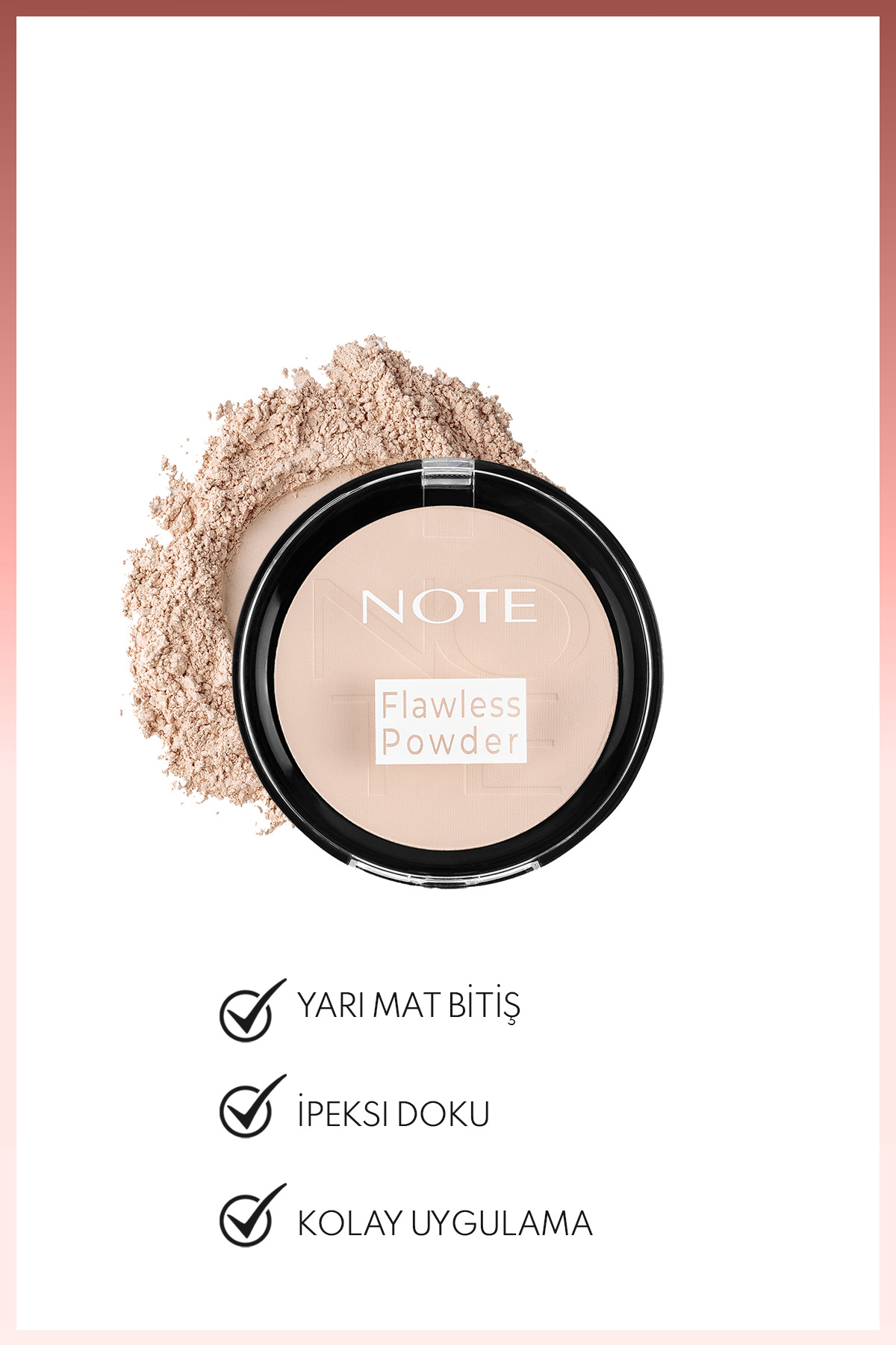 کرم پودر زنانه    | نوت کازمتیکس Note Cosmetics PWDR FLAWLESS - تصویر 2