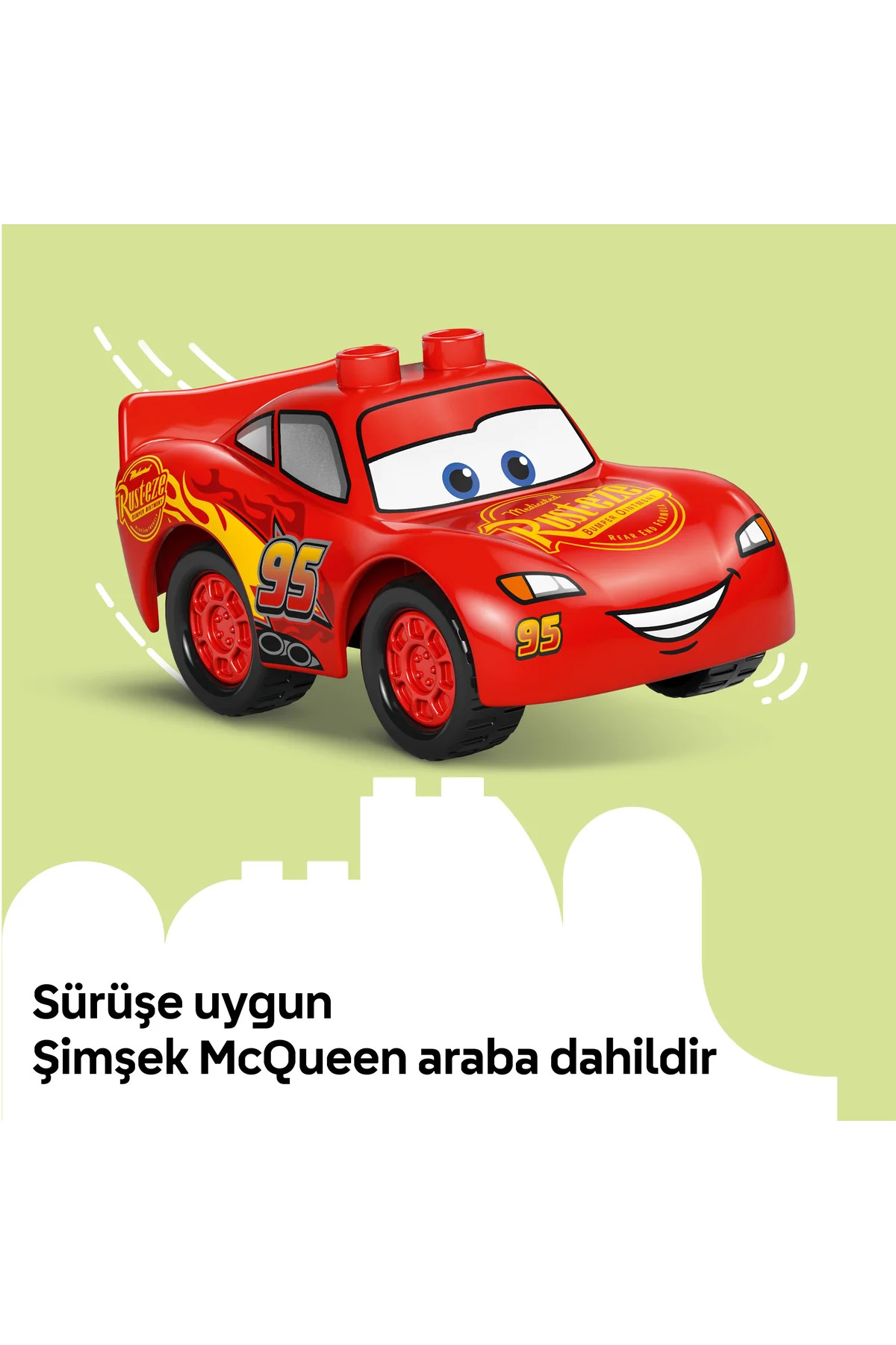 ® Duplo ® │ دیزنی و پیکسار ماشین‌ها مک‌کوئین بازدید از گاراژ داک ۱۰۴۵۶ - مجموعه اسباب‌بازی ۲+ (۳۵ قطعه)