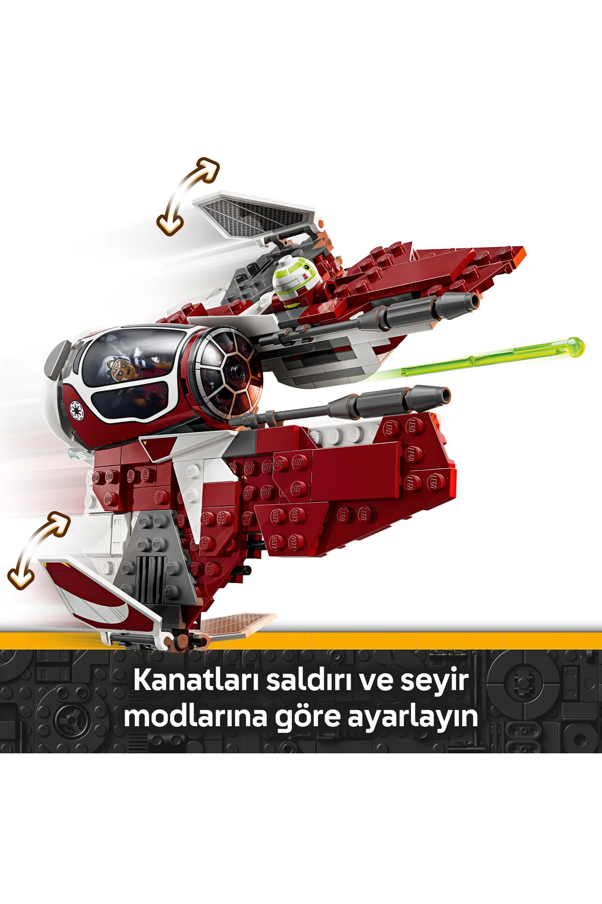 جنگ ستارگان: جنگ‌های کلون - مجموعه ساختنی interceptor جِدای آسوکا ۷۵۴۰۱ (۲۹۰ قطعه)