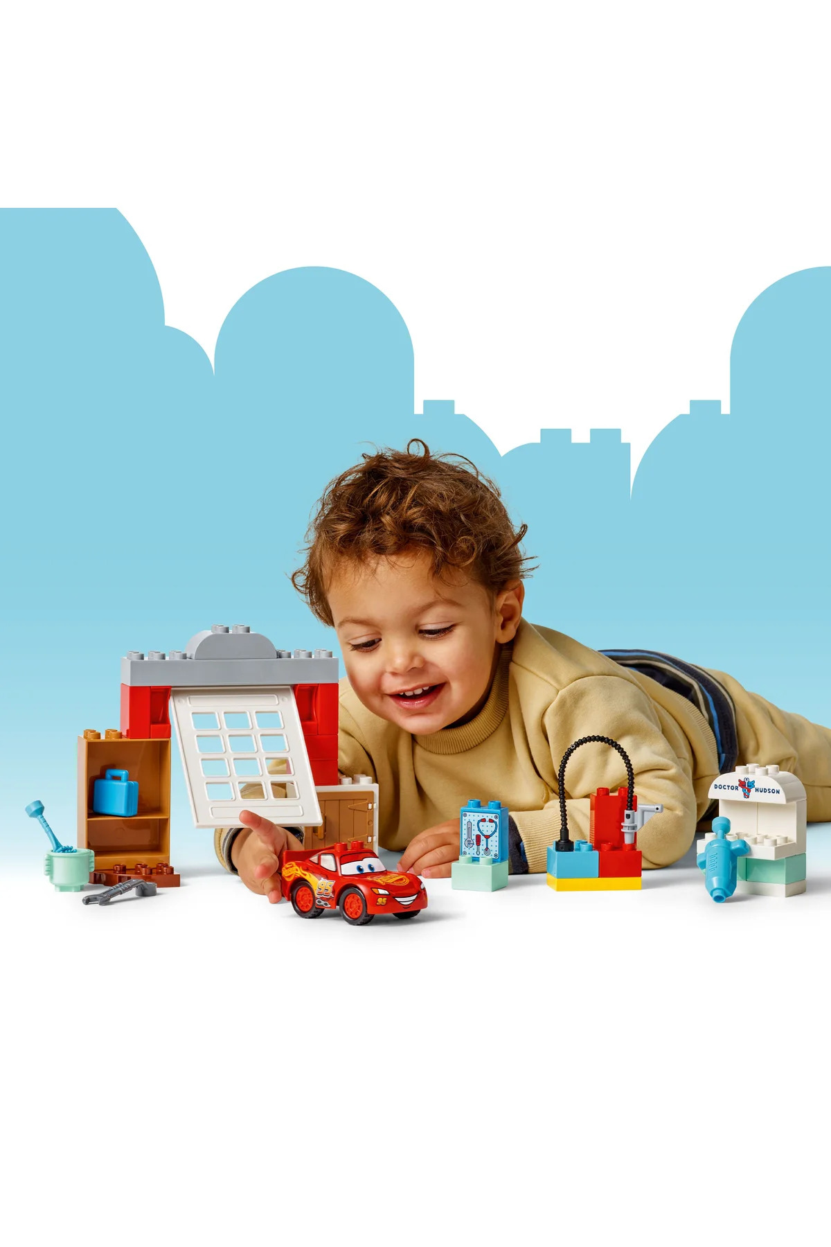 ® Duplo ® │ دیزنی و پیکسار ماشین‌ها مک‌کوئین بازدید از گاراژ داک ۱۰۴۵۶ - مجموعه اسباب‌بازی ۲+ (۳۵ قطعه)