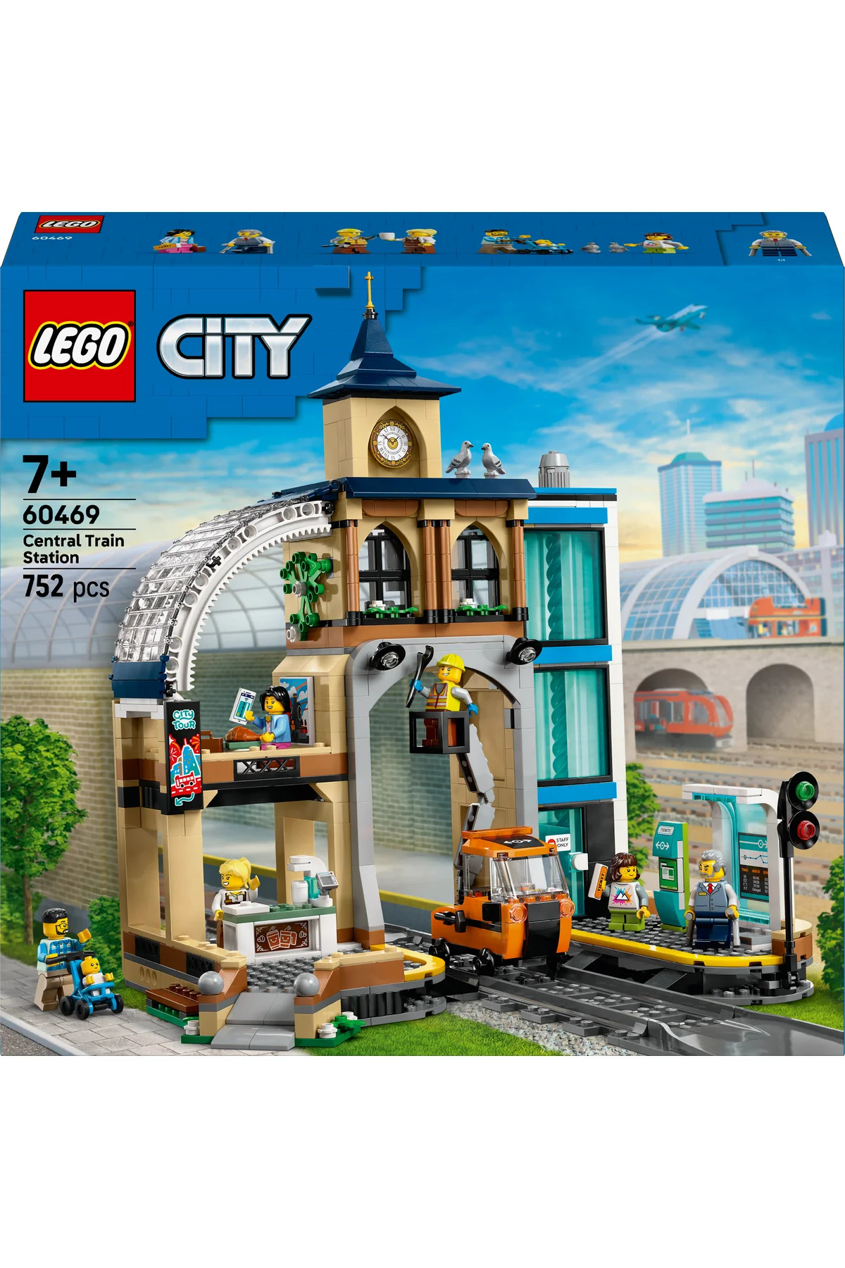 ® ایستگاه قطار مرکز شهر ۶۰۴۶۹ - مجموعه ساختنی اسباببازی خلاقانه برای کودکان ۷ سال به بالا (۷۵۲ قطعه)