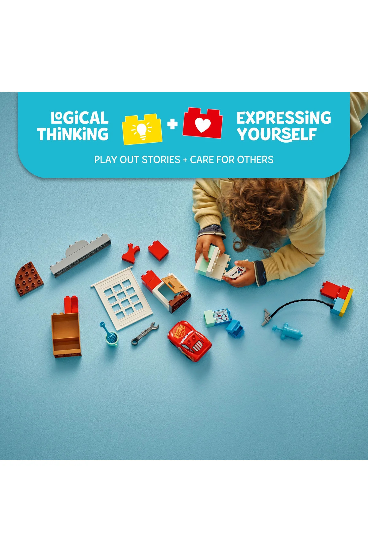 ® Duplo ® │ دیزنی و پیکسار ماشین‌ها مک‌کوئین بازدید از گاراژ داک ۱۰۴۵۶ - مجموعه اسباب‌بازی ۲+ (۳۵ قطعه)