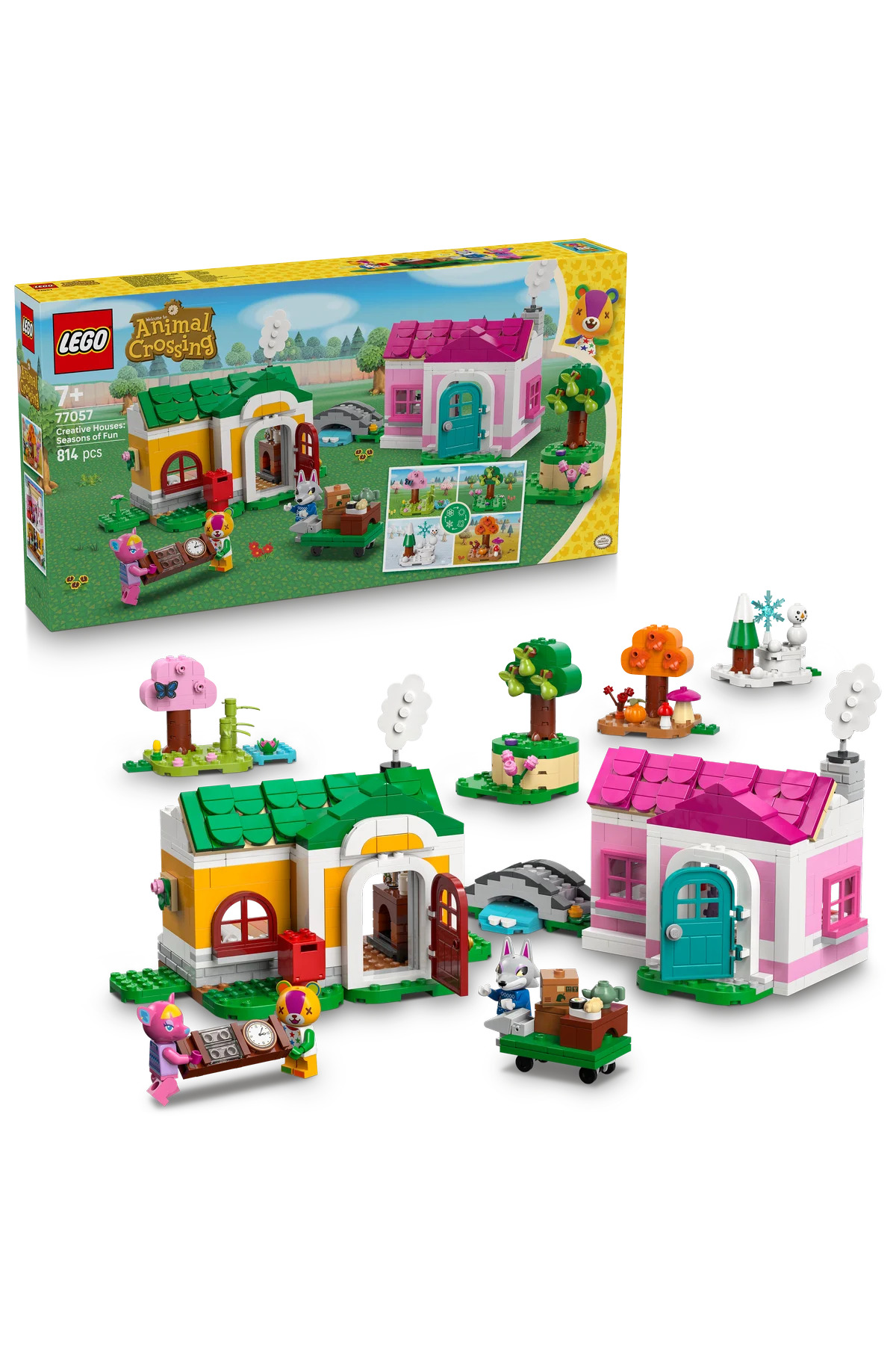 لگو ® Animal Crossing™ Creative Homes: Seasons of Fun 77057 - مجموعه اسباب‌بازی‌های ساختنی ۷+ (۸۱۴P)
