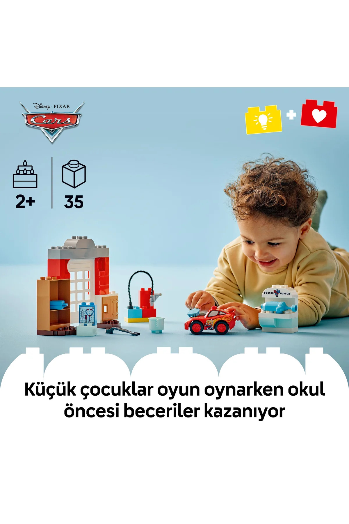 ® Duplo ® │ دیزنی و پیکسار ماشین‌ها مک‌کوئین بازدید از گاراژ داک ۱۰۴۵۶ - مجموعه اسباب‌بازی ۲+ (۳۵ قطعه)