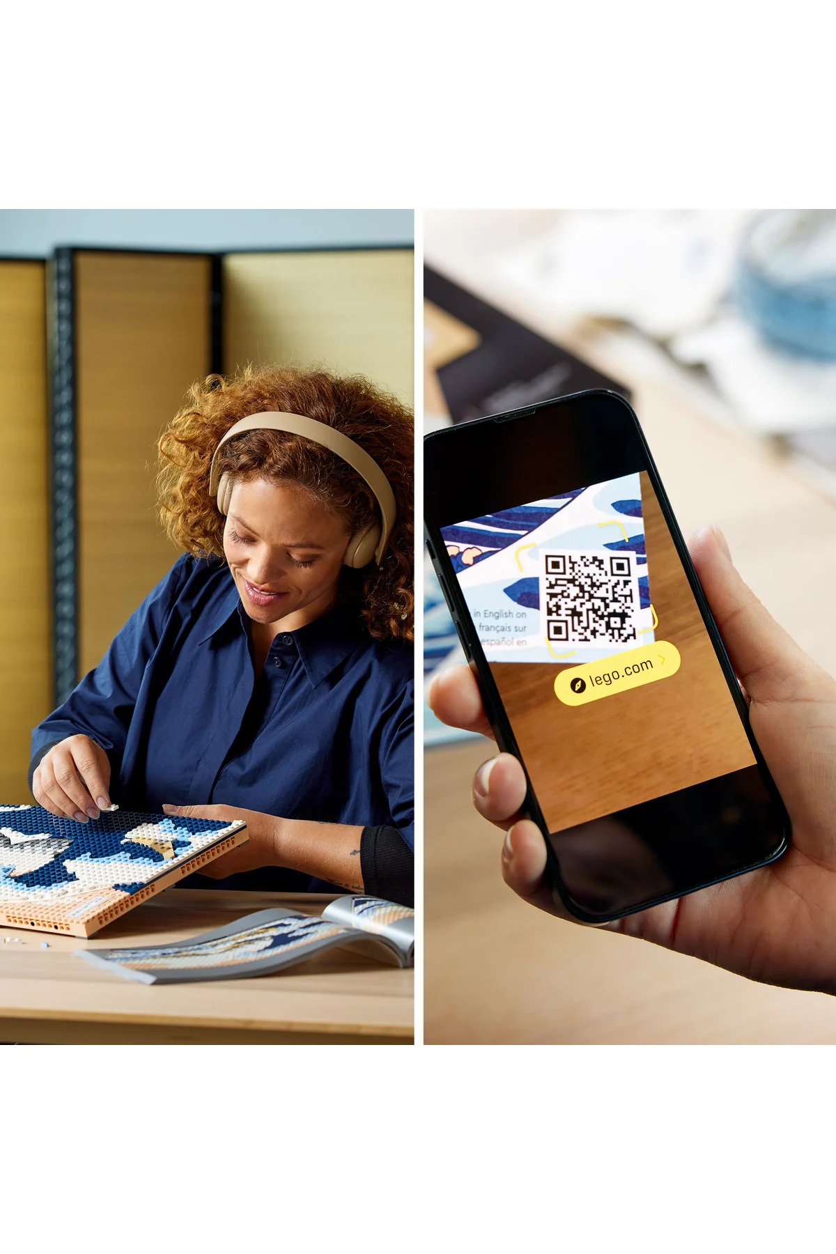 ® آرت هوکوسای موج بزرگ 31208 – کیت ساخت نقاشی ژاپنی برای بزرگسالان (۱۸۱۰ قطعه)