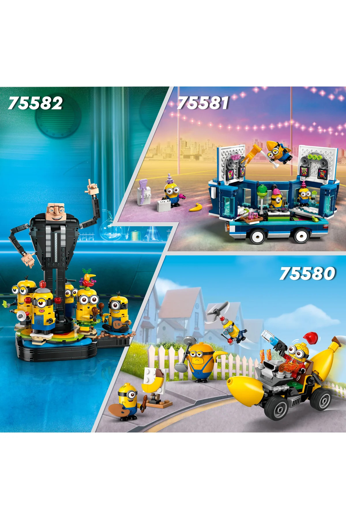 من نفرتانگیز ۴ – مجموعه ساختوساز برای سنین ۸ سال و بالاتر، مینیونها و پاویلیون خانوادگی گرو ۷۵۵۸۳ (۸۶۸ قطعه)