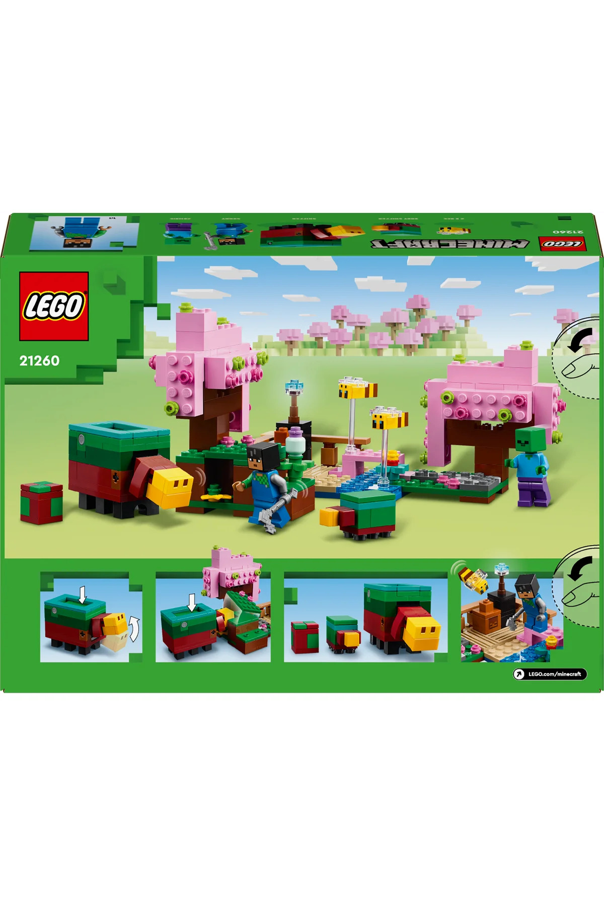 ® ماینکرفت مجموعه ساختنی باغ شکوفه گیلاس ۲۱۲۶۰ برای کودکان ۸ سال به بالا (۳۰۴ قطعه)