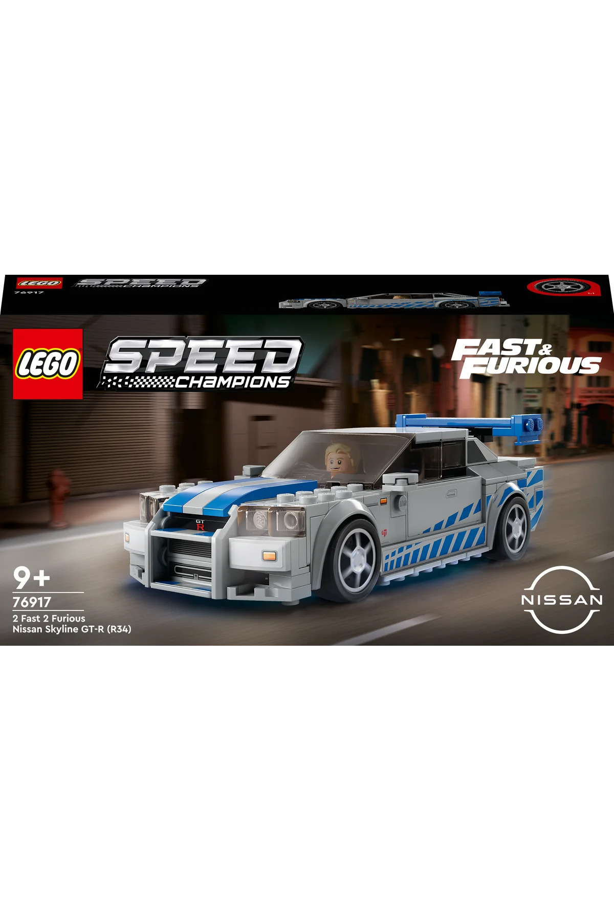 LEGO ® Speed ​​Champions Faster Furious Nissan Skyline GT-R (R34) 76917 (319 части)