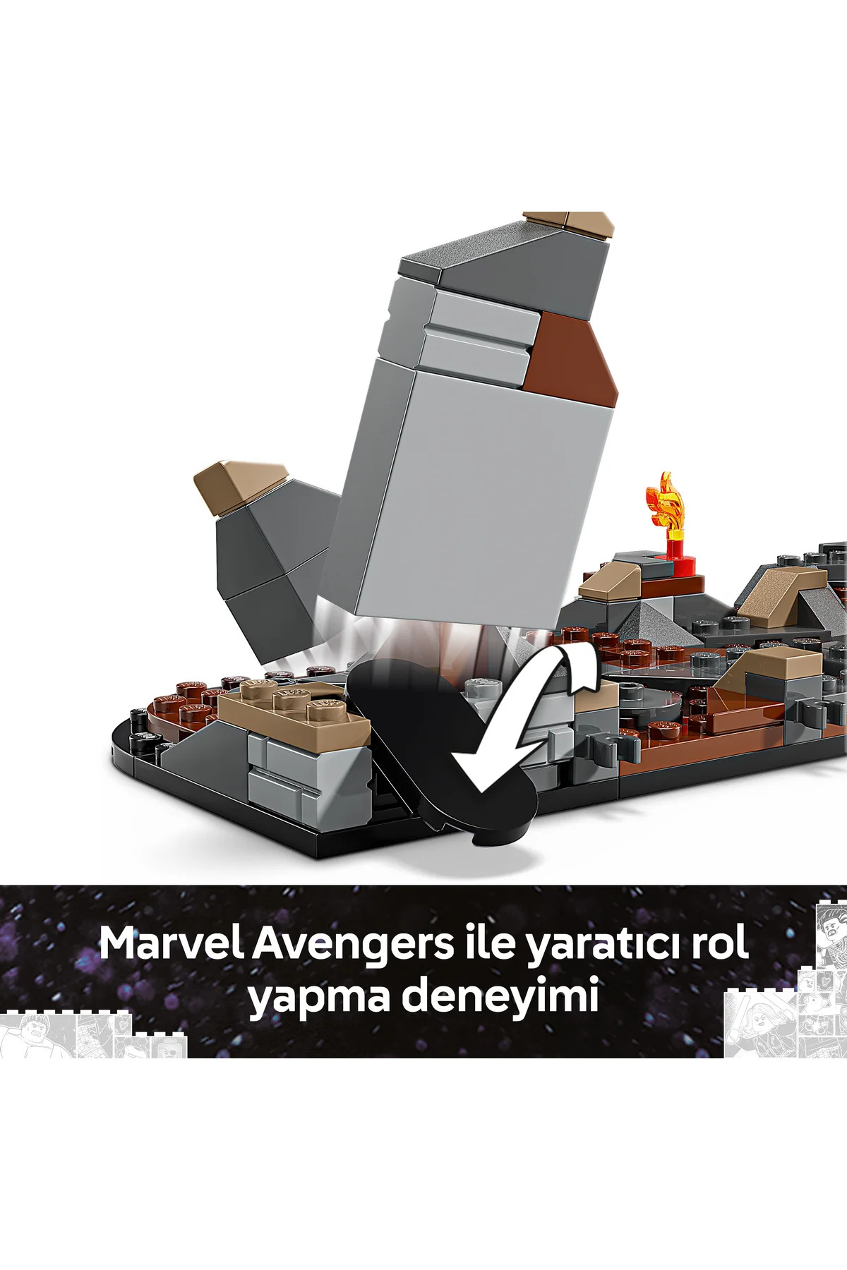 ® ǀ مارول انتقام‌جویان: نبرد نهایی ۷۶۳۲۳ – مجموعه ساختنی خلاقانه برای کودکان ۱۰+ (۶۲۱ قطعه)