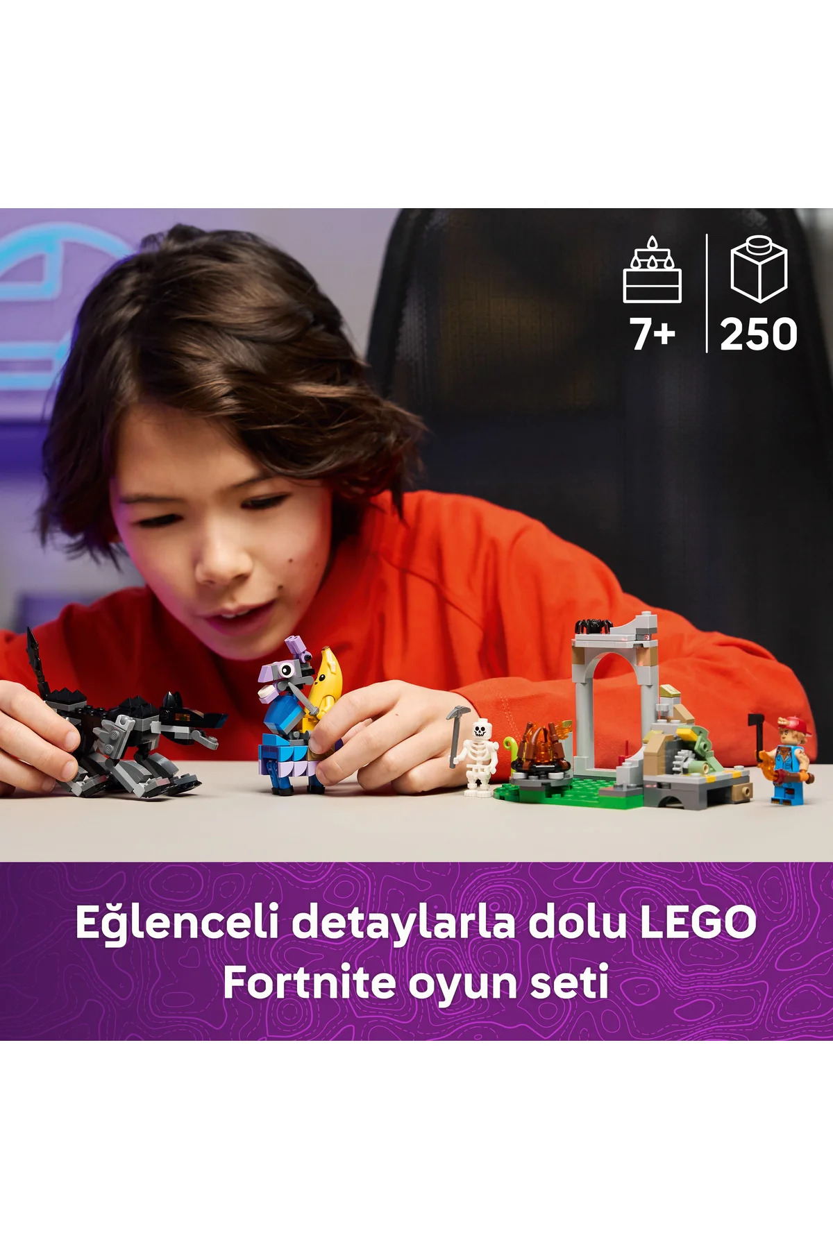 ® Fortnite ® کمپ موزافِر و کارآموز دست‌سازه‌ساز ۷۷۰۷۵ - ست ساخت‌وساز اسباب‌بازی برای کودکان ۷+ (۲۵۰P)