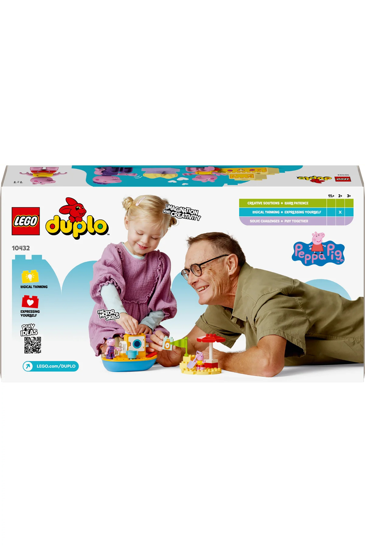 LEGO ® DUPLO®PeppaPig Tekne Gezisi 10432 - 2+ Çocuklar için Eğitici Oyuncak Yapım Seti (23P) fotoğrafı 4 (önizleme)