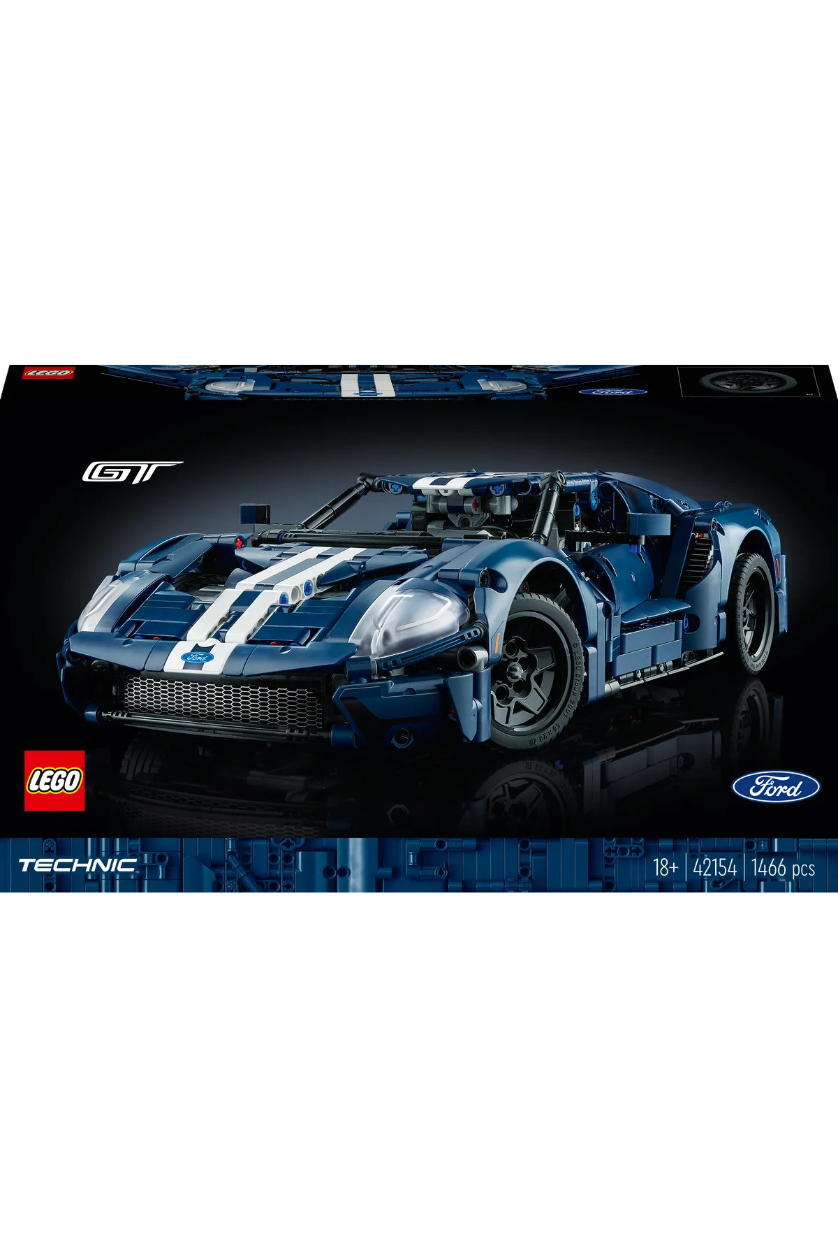 ® تکنیک ۲۰۲۲ فورد جی‌تی ۴۲۱۵۴ – مجموعه ساخت مدل کلکسیونی برای بزرگسالان (۱۴۶۶ قطعه)