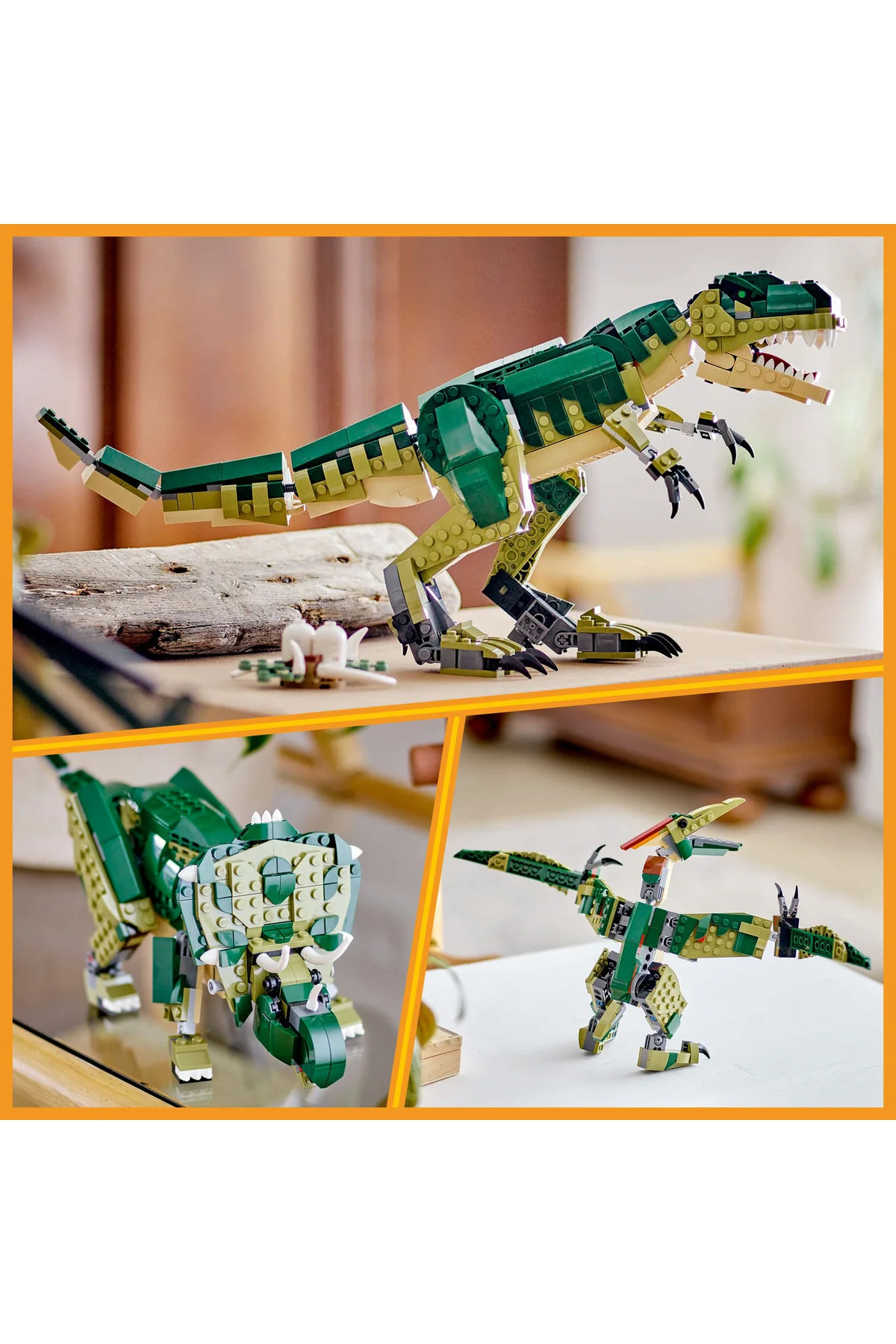 ® کریتور فیگور ۳ در ۱ تی. رکس ۳۱۱۵۱، مجموعه ساختنی برای کودکان ۹ سال به بالا (۶۲۶ قطعه)