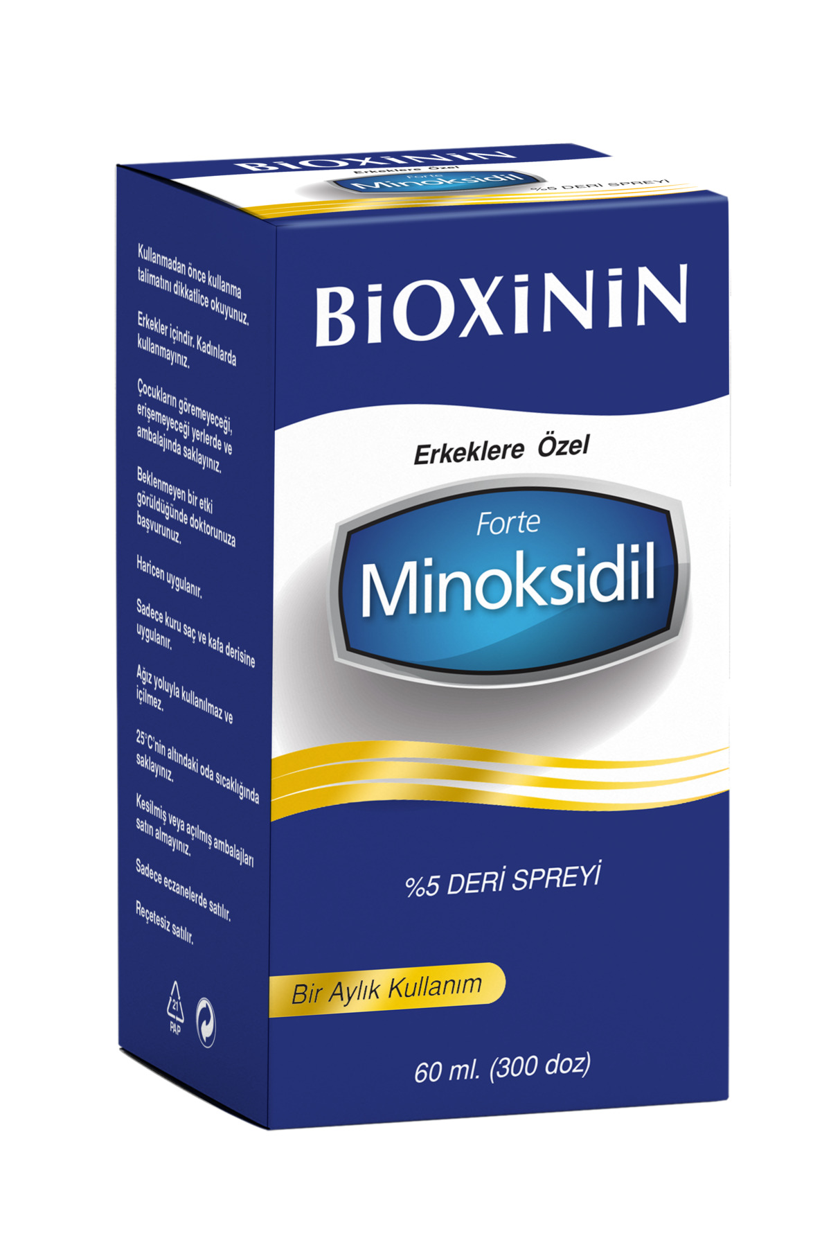 Bioxcin Bioxinin Forte Minoksidil %5 Deri Spreyi 60 ml