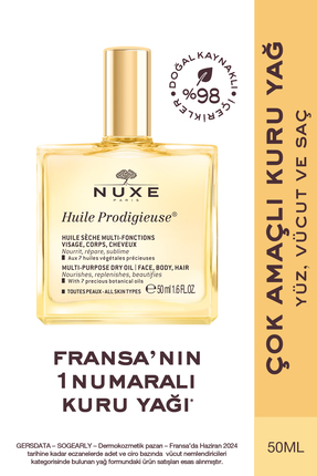 Nuxe Çok Amaçlı Kuru Yağ (Yüz, Vücut, Saç)  50 ml