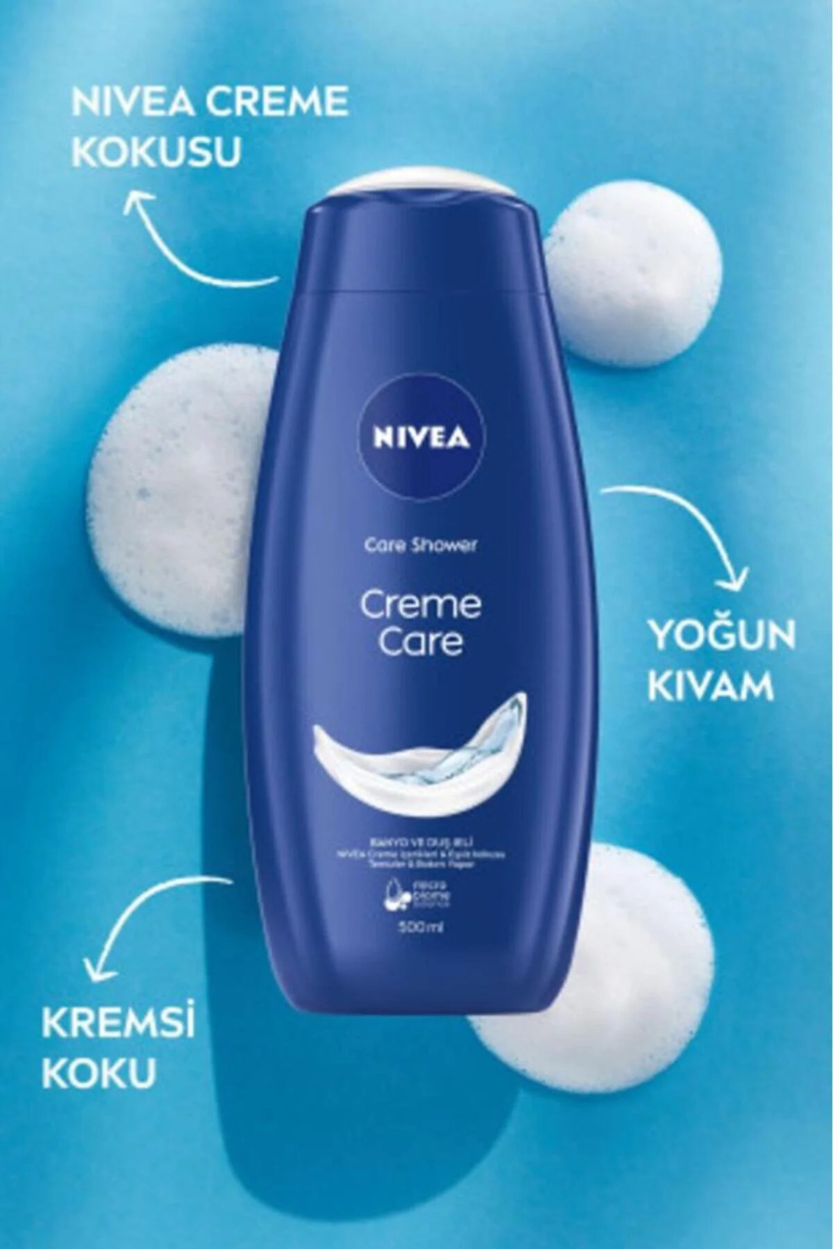 Creme Care Nemlendirici Duş Jeli 250ml ve Q10 Sıkılaştırıcı Vücut Bakım Losyonu 400ml, Bakım Seti — SET.NVE.1207 — تصویر 6 از 7
