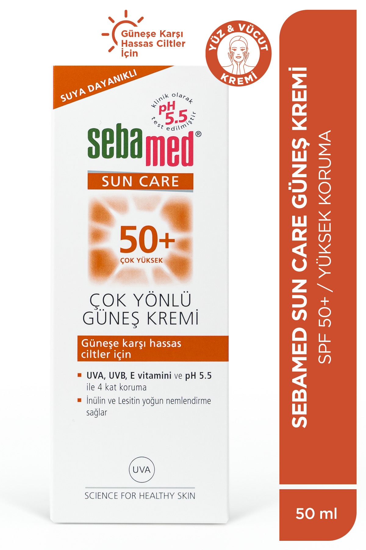 Cilt Bakım Yağı 125 ml ve Güneş Kremi SPF 50+ 50 ml Çatlak Karşıtı Nemlendirici Yüksek Koruma Seti — SET.SBMD.16 — تصویر 4 از 10