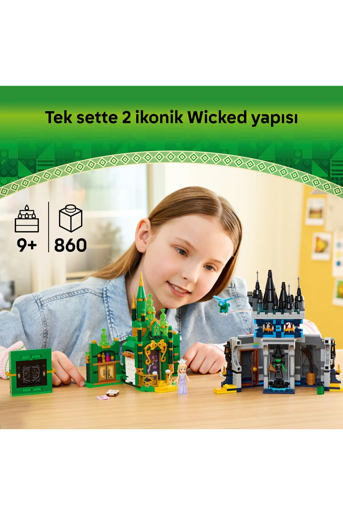 ® شهر زمردی ویدیک و قلعه کیامو کو ۷۵۶۸۹ – اسباب‌بازی ساختنی برای سنین ۹ سال به بالا (۸۶۰ قطعه)