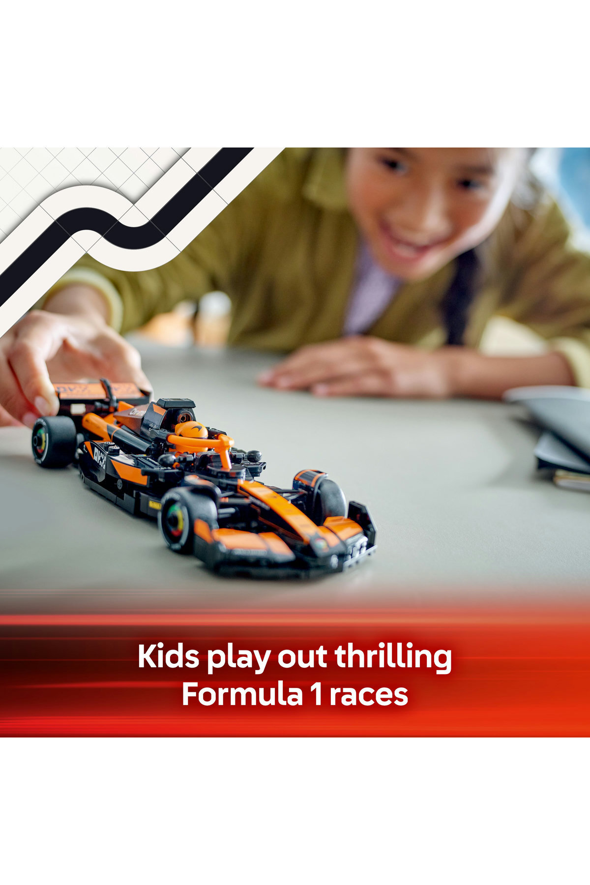 ® اسپید چمپیونز خودروی مسابقهای تیم مکلارن F1 MCL38 77251- مجموعه ساختنی اسباببازی ۱۰+ (269P)