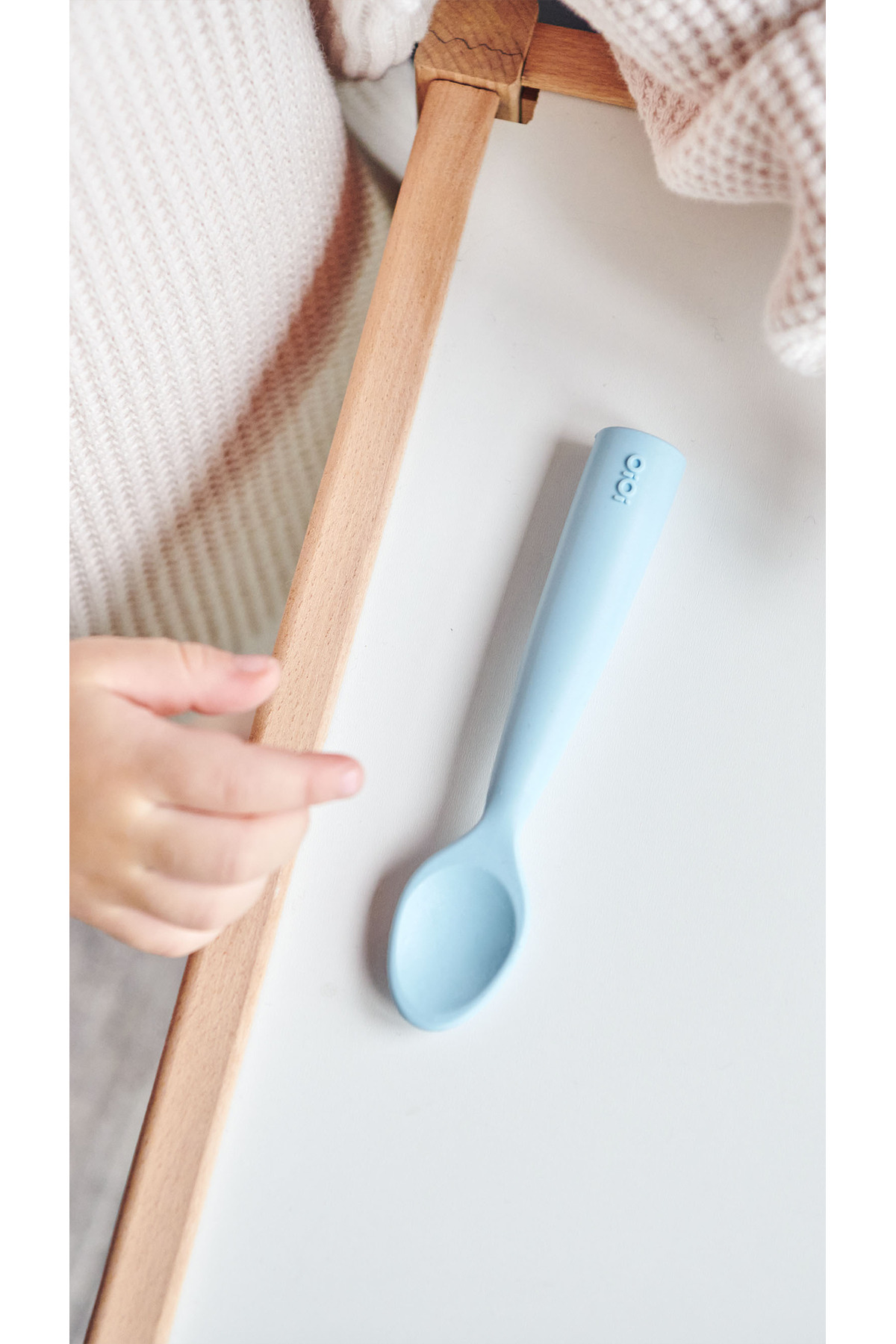 OiOi Nam Nam 2' Li Silikon Mama Kaşığı Mineral Blue/Powder Grey 2' Li 6 Ay+ fotoğrafı 6 (önizleme)