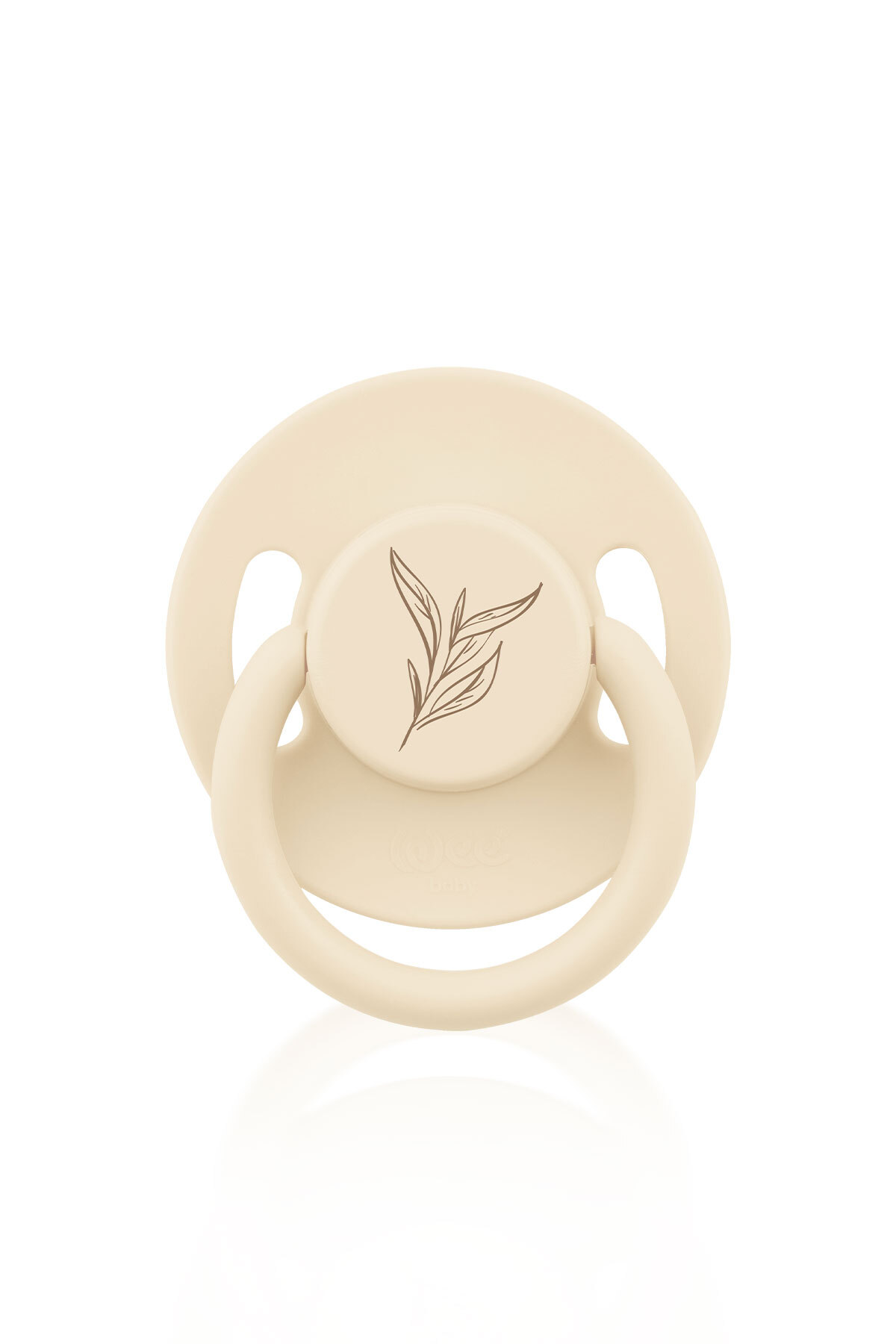 Wee Baby Pure Yuvarlak Uçlu Kauçuk Emzik No:1 Krem 0-6 Ay