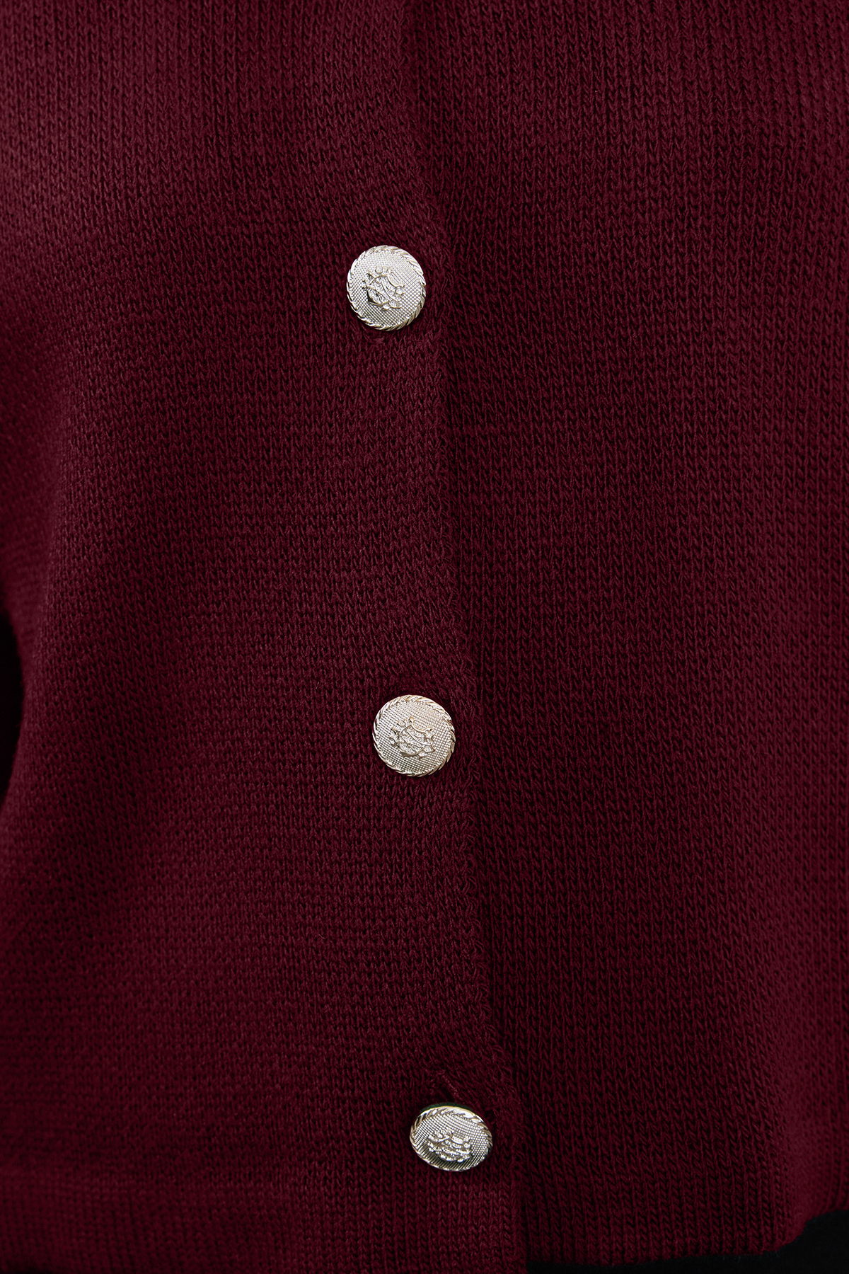 Trendyol Collection Claret Red Basic Jacket Look Knitwear Cardigan Twoaw24Hi00090