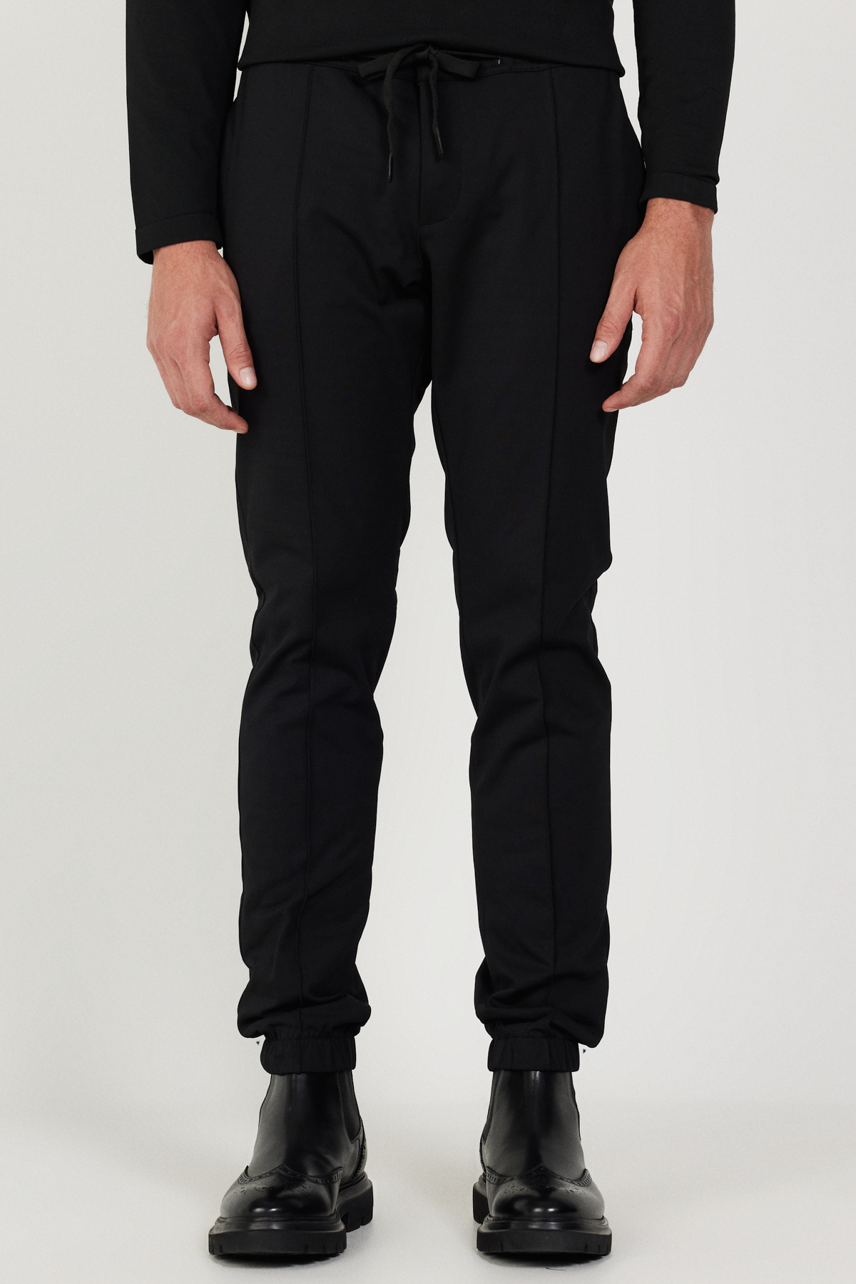 آلتین ییدلیز کلاسیکس شلوار مردانه مشکی اسلیم فیت با کمر کشی