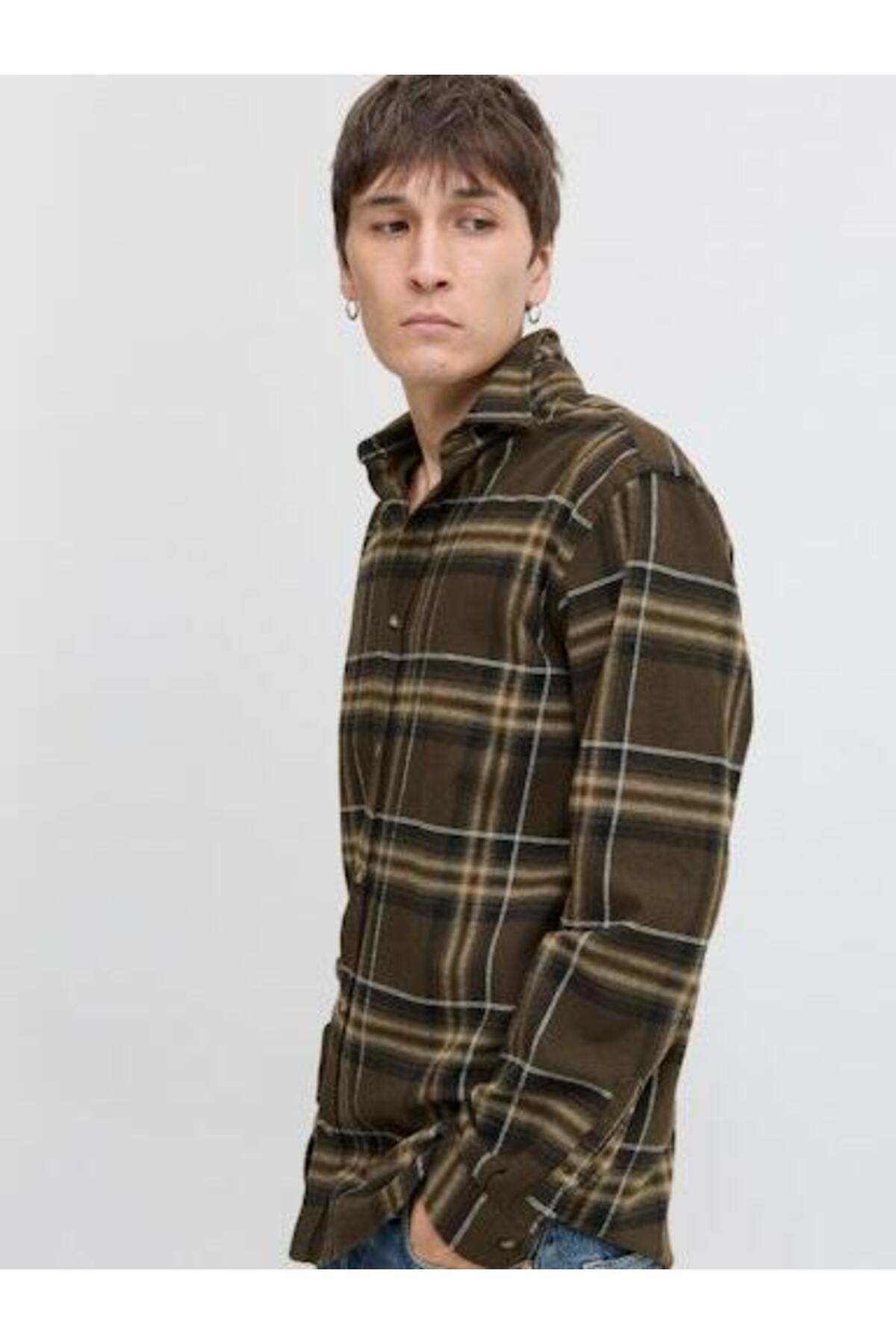 پیراهن جک اند جونز مردانه پنبه ای رنگارنگ  رنگارنگ Regular/رگولار     کژوال/روزمره | Jack & Jones 12279546 BD - تصویر 7