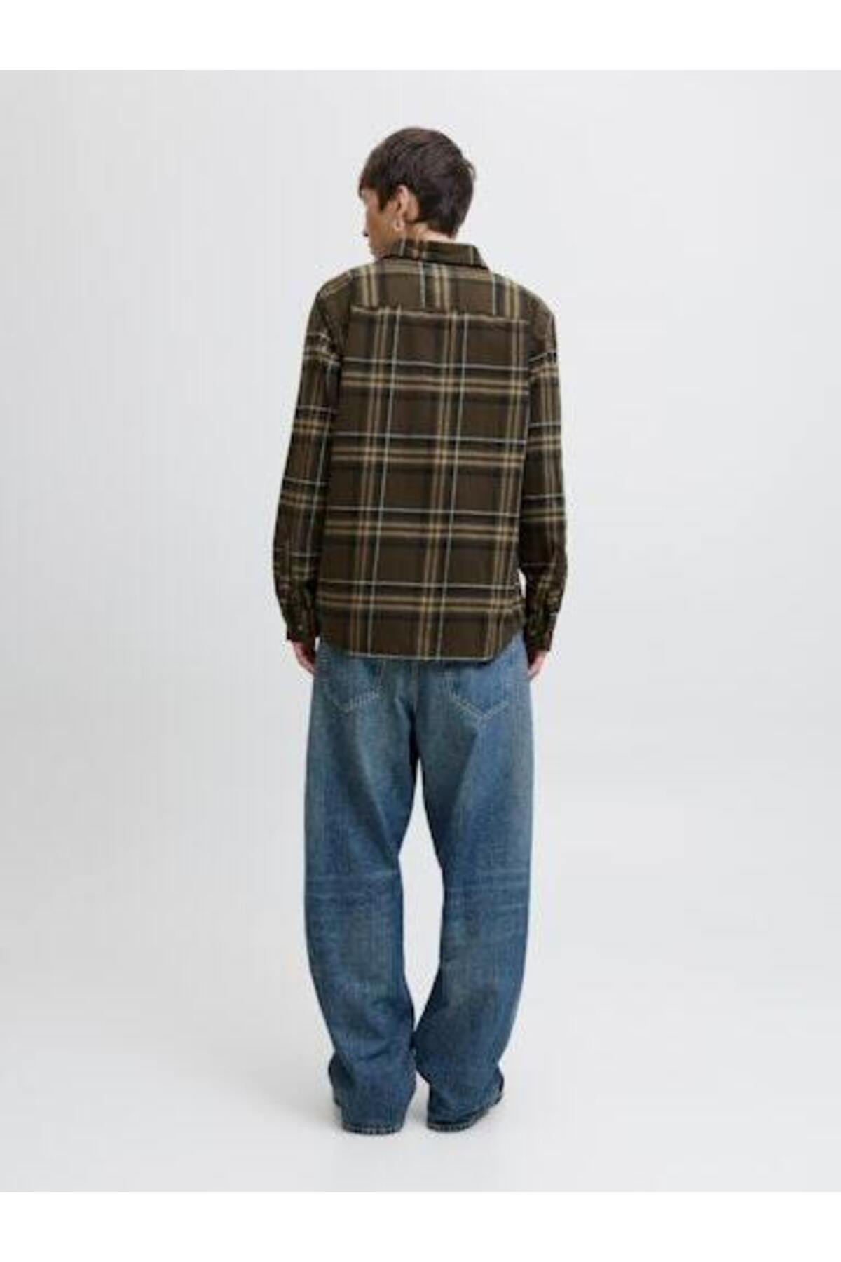 پیراهن جک اند جونز مردانه پنبه ای رنگارنگ  رنگارنگ Regular/رگولار     کژوال/روزمره | Jack & Jones 12279546 BD - تصویر 5
