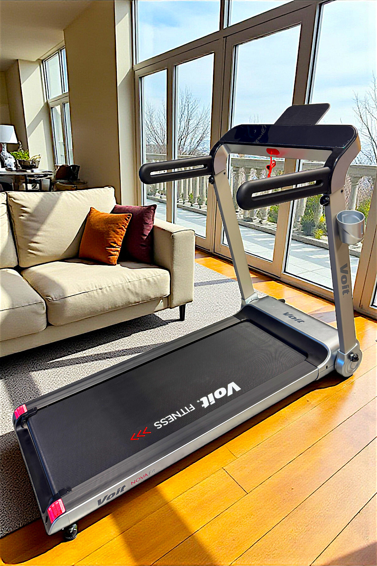 Voit Vfit By Voit Novafit Koşu Bandı Bluetooth Uygulama Hoparlör Led Ekran Katlanabilir 46cm Geniş Bant