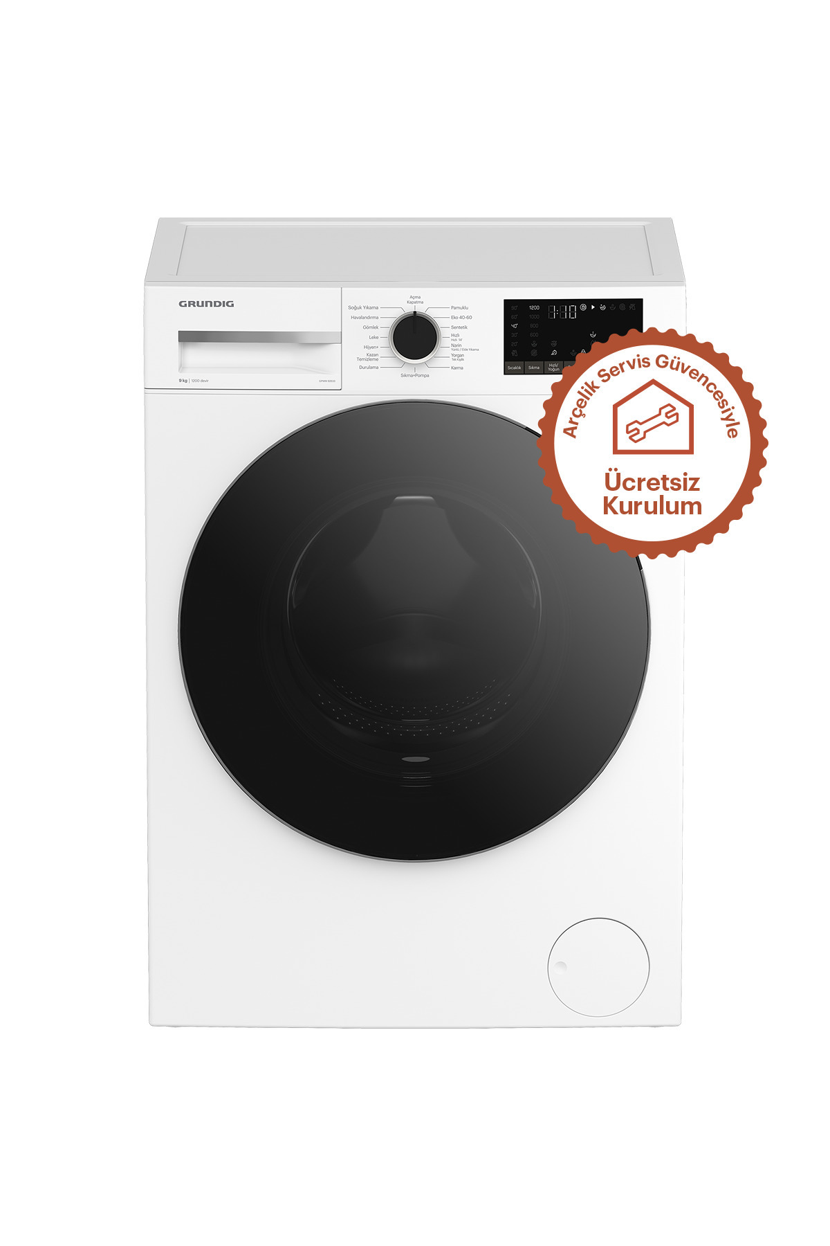 Grundig GPWM 92633 9KG 1200 Devir Çamaşır Makinesi