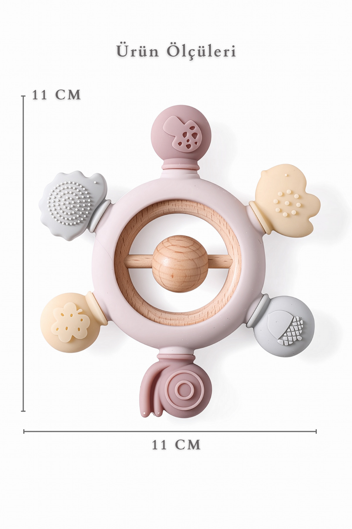 Kiwi Yummy Çıngıraklı Bebek Diş Kaşıyıcı–Ağrısız Diş Çıkarma, %100 Güvenli ve Organik, Annelerin Seçimi fotoğrafı 6 (önizleme)