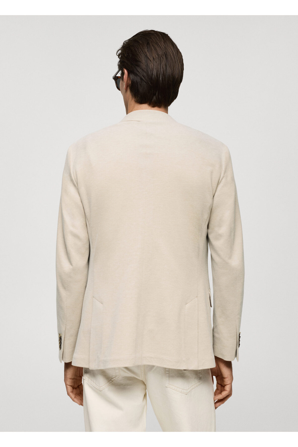 ژاکت مردانه بژ منگو | 77050571 اورجینال - تصویر 7