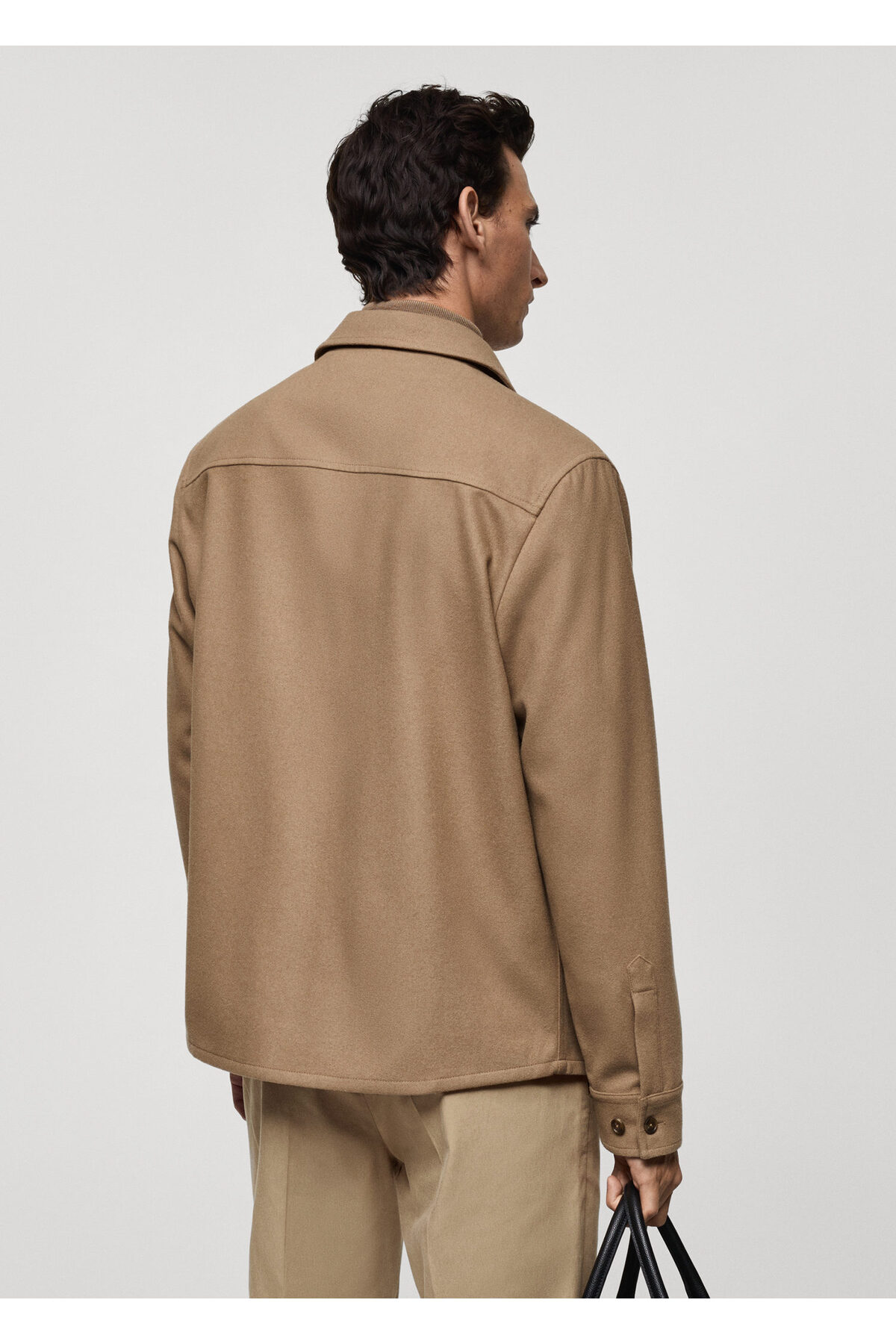ژاکت مردانه قهوه ای منگو | 77905968 اورجینال - تصویر 9