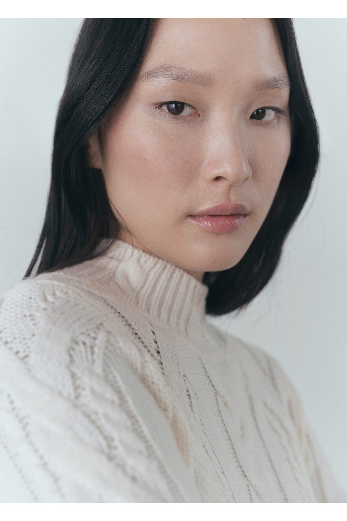 بافت و پلیور زنانه کرم رنگ منگوMANGO | 77009047 اورجینال - تصویر 4