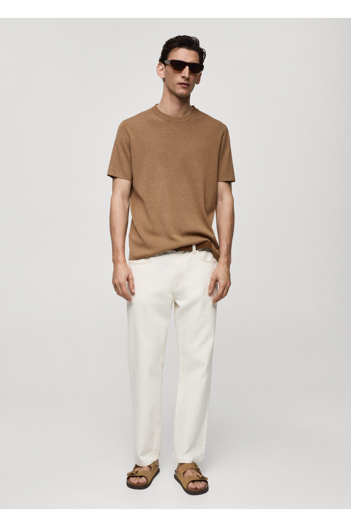 تیشرت مردانه قهوه ای منگو | 77080583 اورجینال - تصویر 9