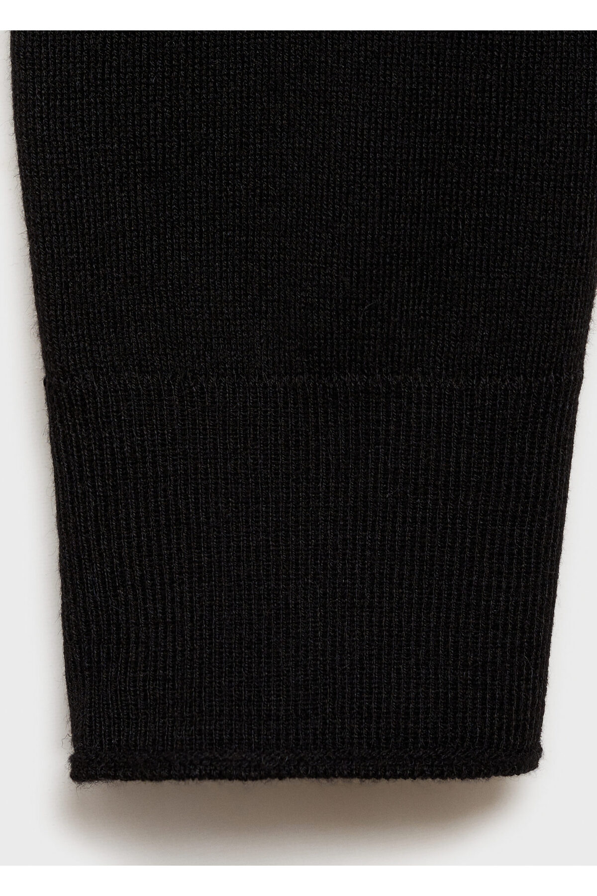 بافت و پلیور زنانه مشکی منگوMANGO | 77088264 اورجینال - تصویر 6