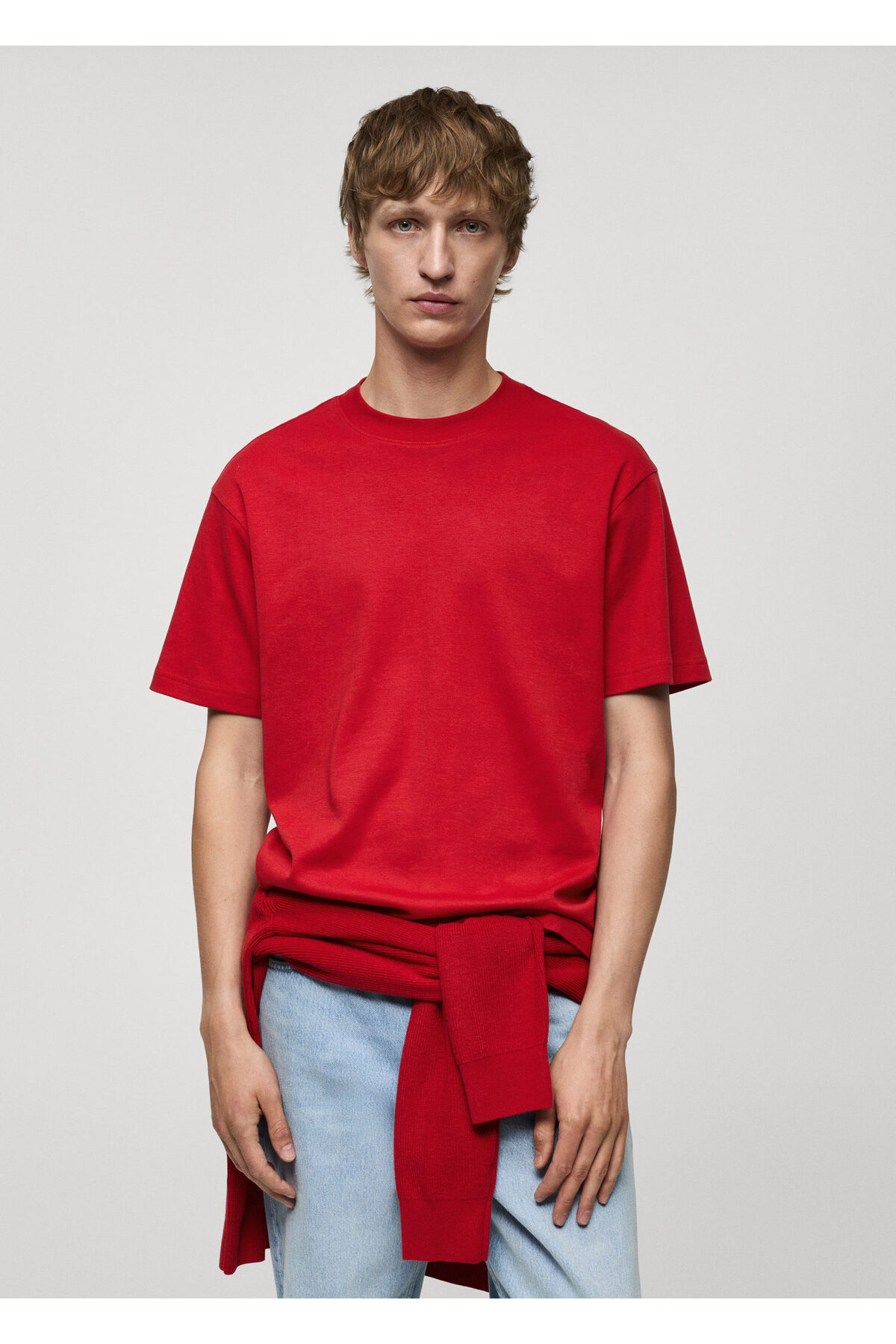 تیشرت مردانه قرمز منگو | 77074450 اورجینال - تصویر 9