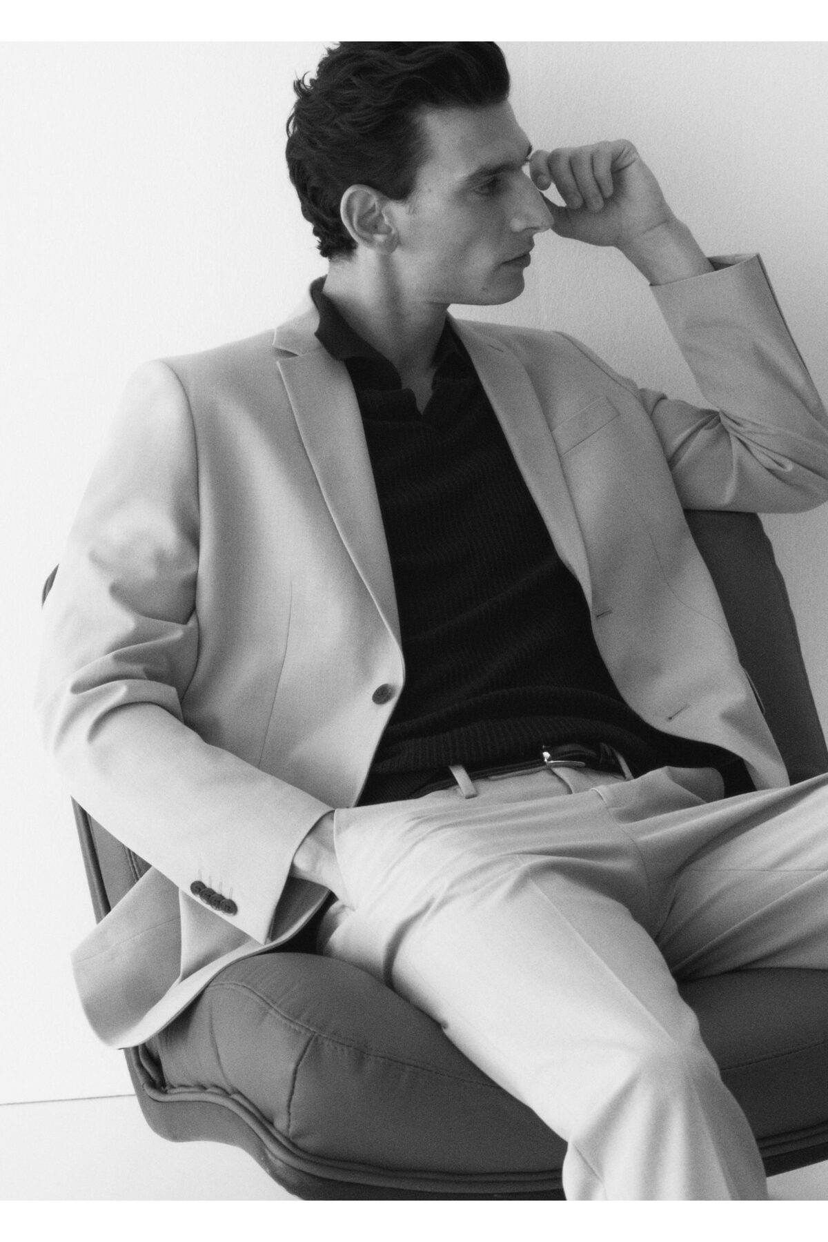 ژاکت مردانه بژ منگو | 57140550 اورجینال - تصویر 11